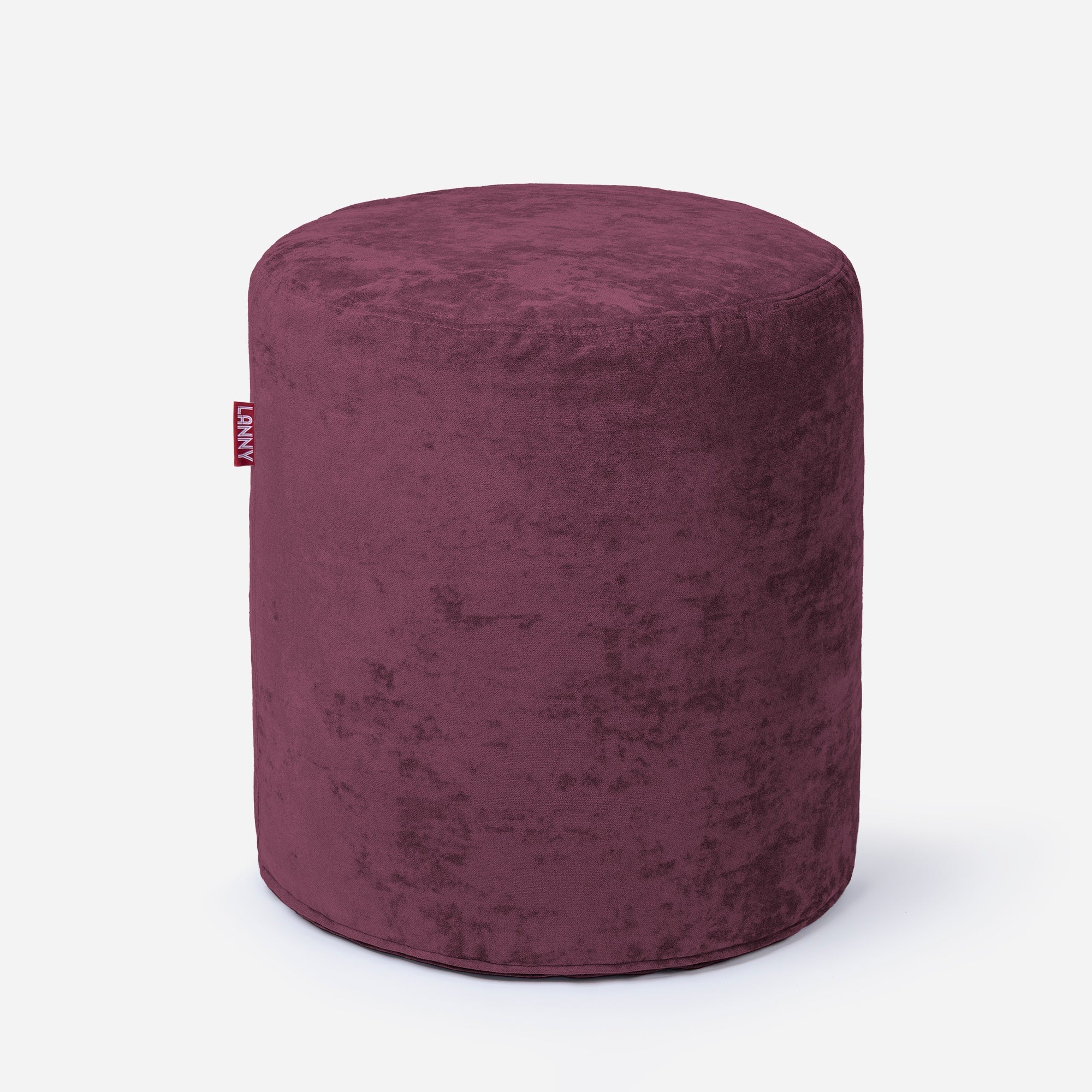 Tall Aldo Purple Pouf - Lanny Beanbag - Ottomans