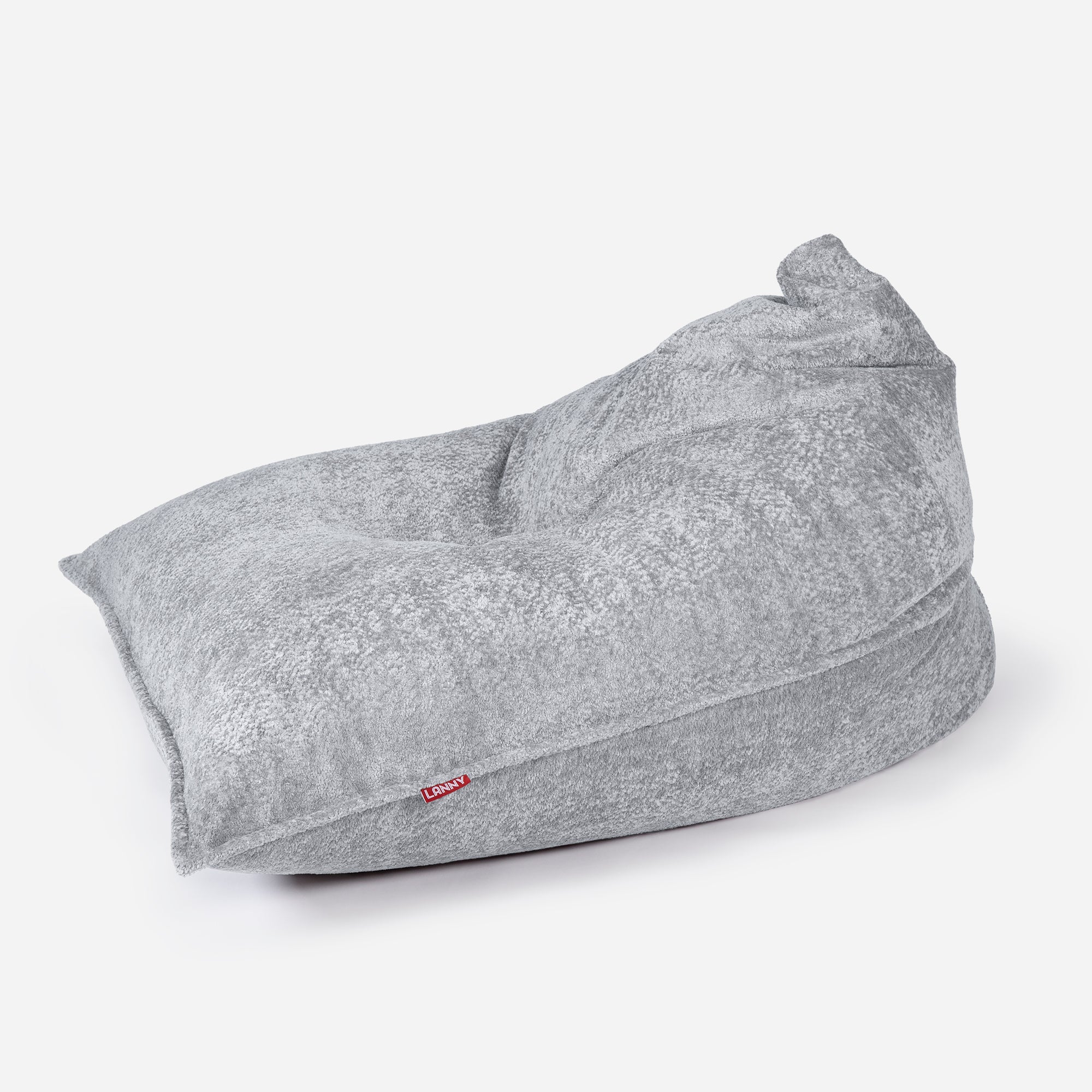 Beanbag Sloppy design fluffy fabric Gray color