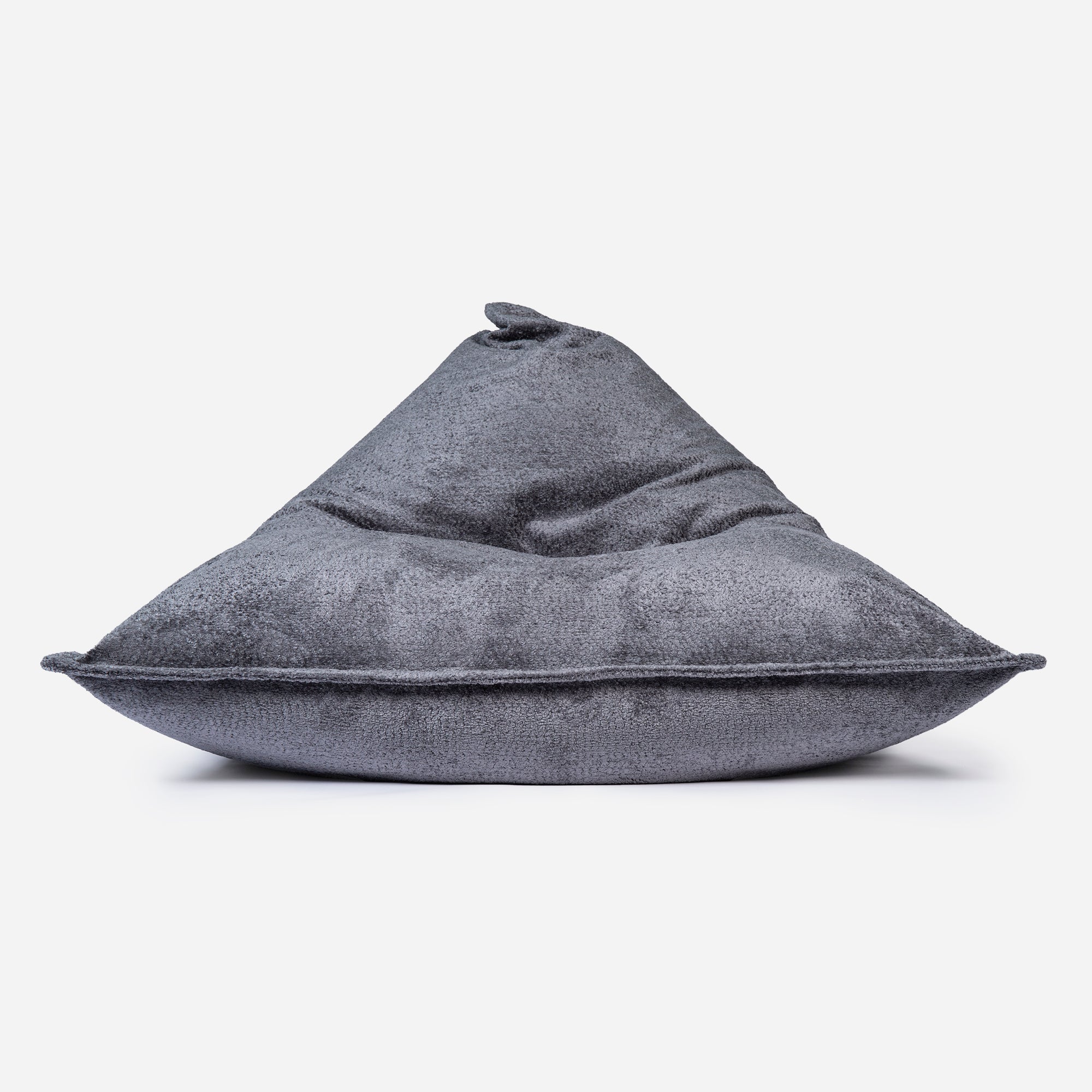 Beanbag Sloppy design fluffy fabric Dark Gray color