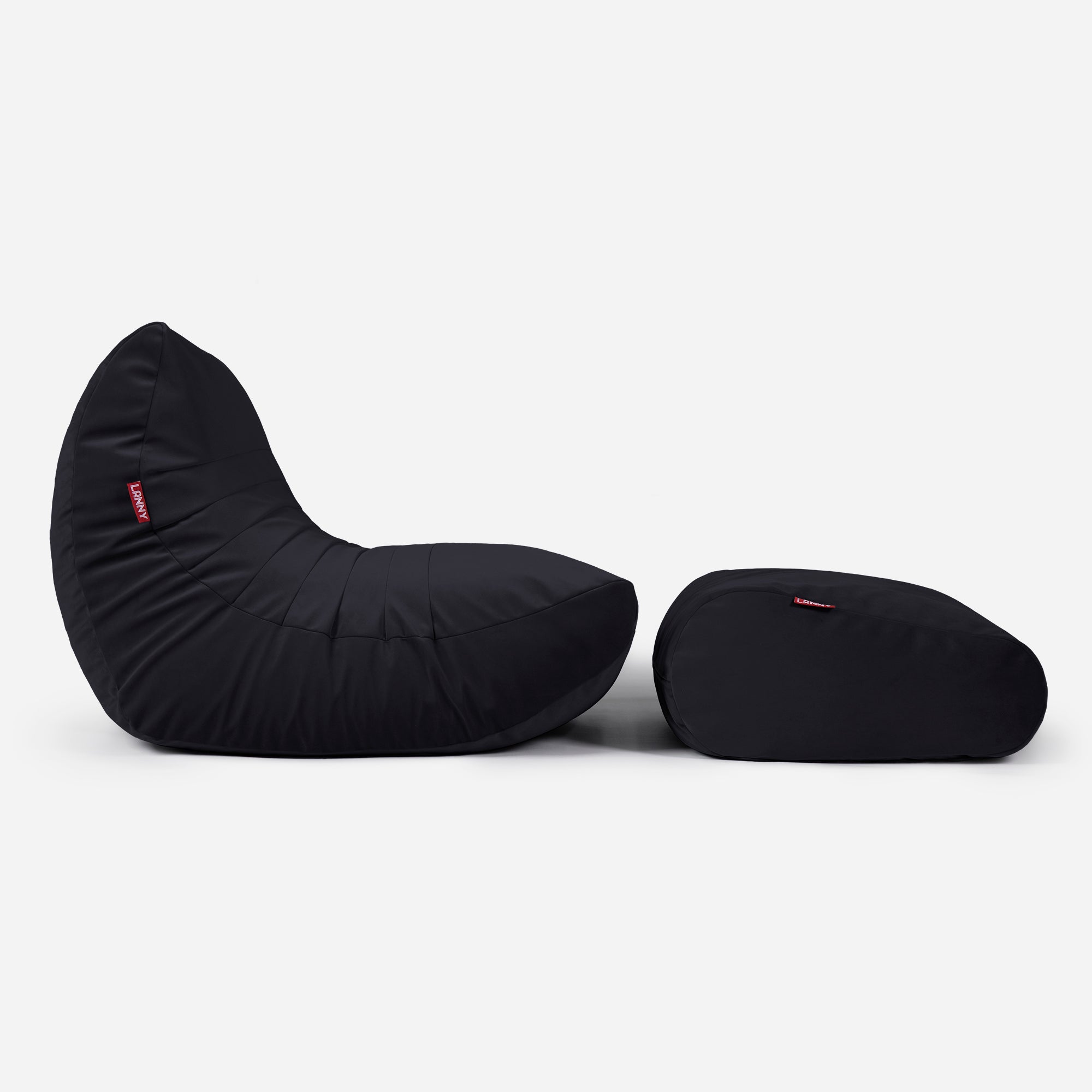 Beanbag Curvy Design Black color
