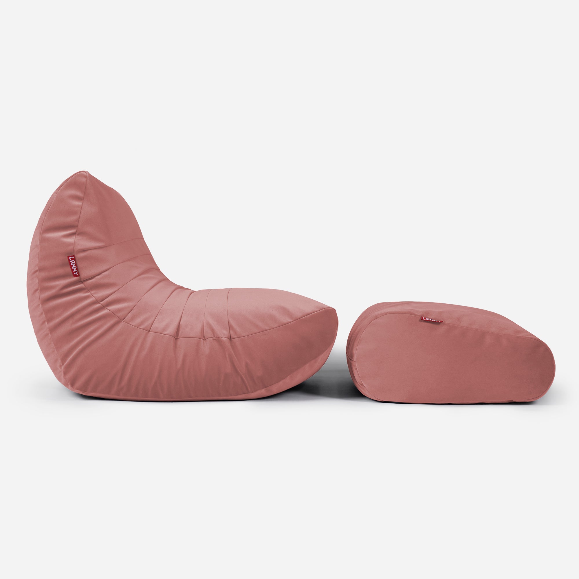 Beanbag Curvy Design Pink color