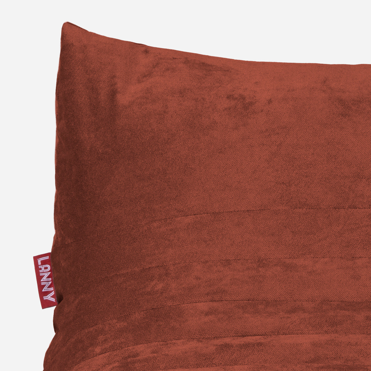Lanny Curvy Chenille Bean bag Chair & Footrest