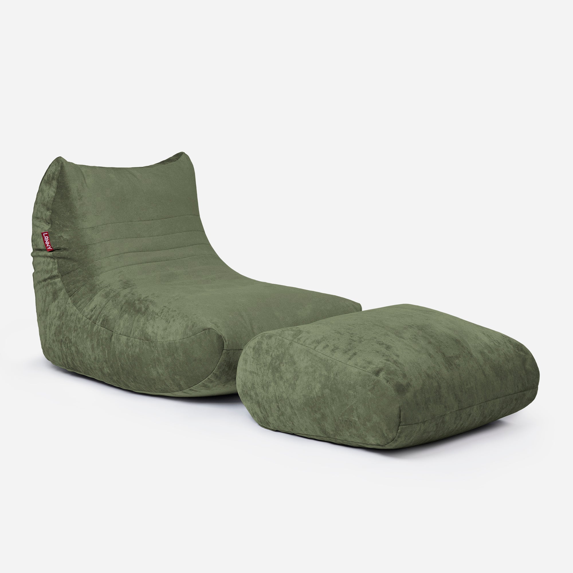 Curvy Aldo Khaki Bean Bag Chair