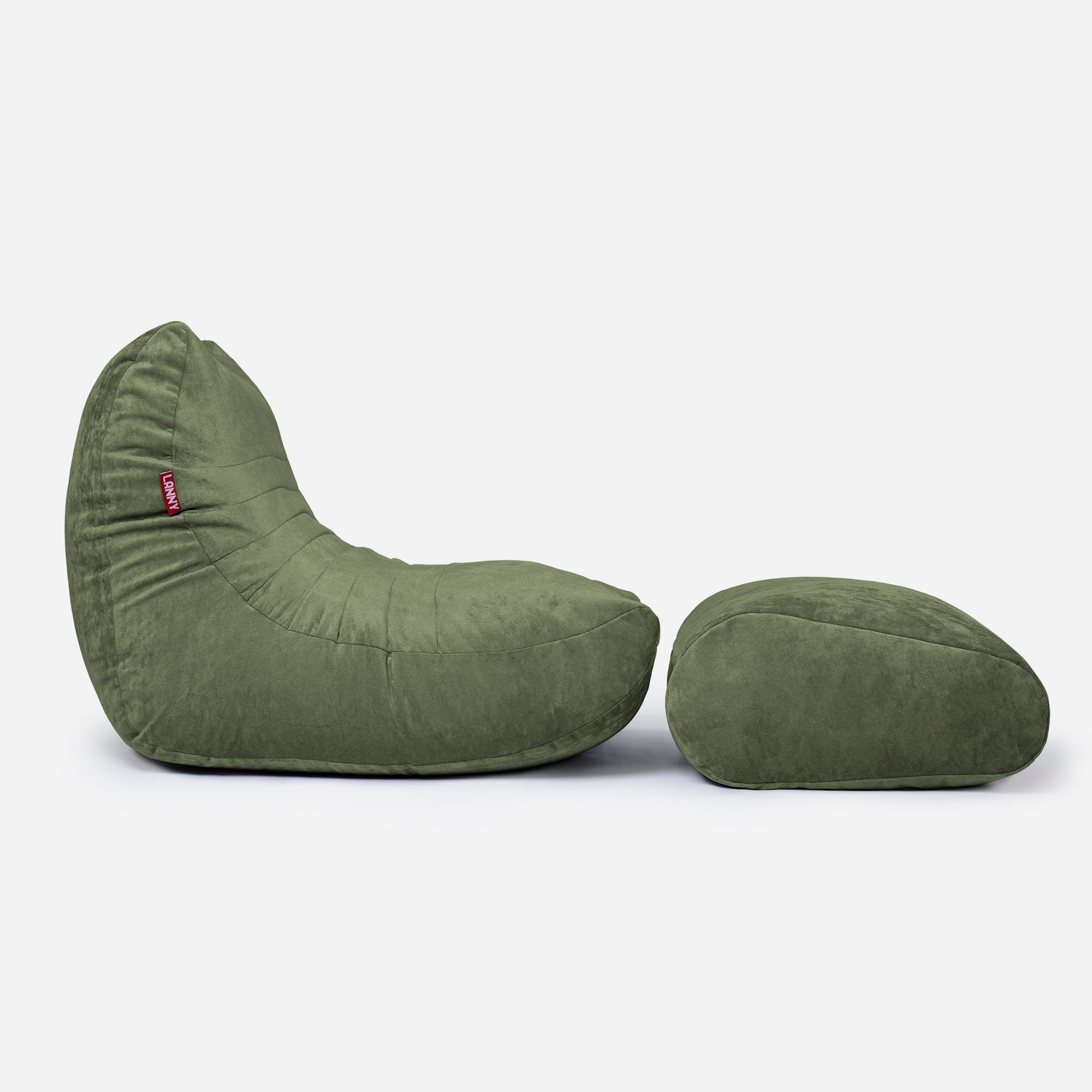 Curvy Aldo Khaki Bean Bag Chair