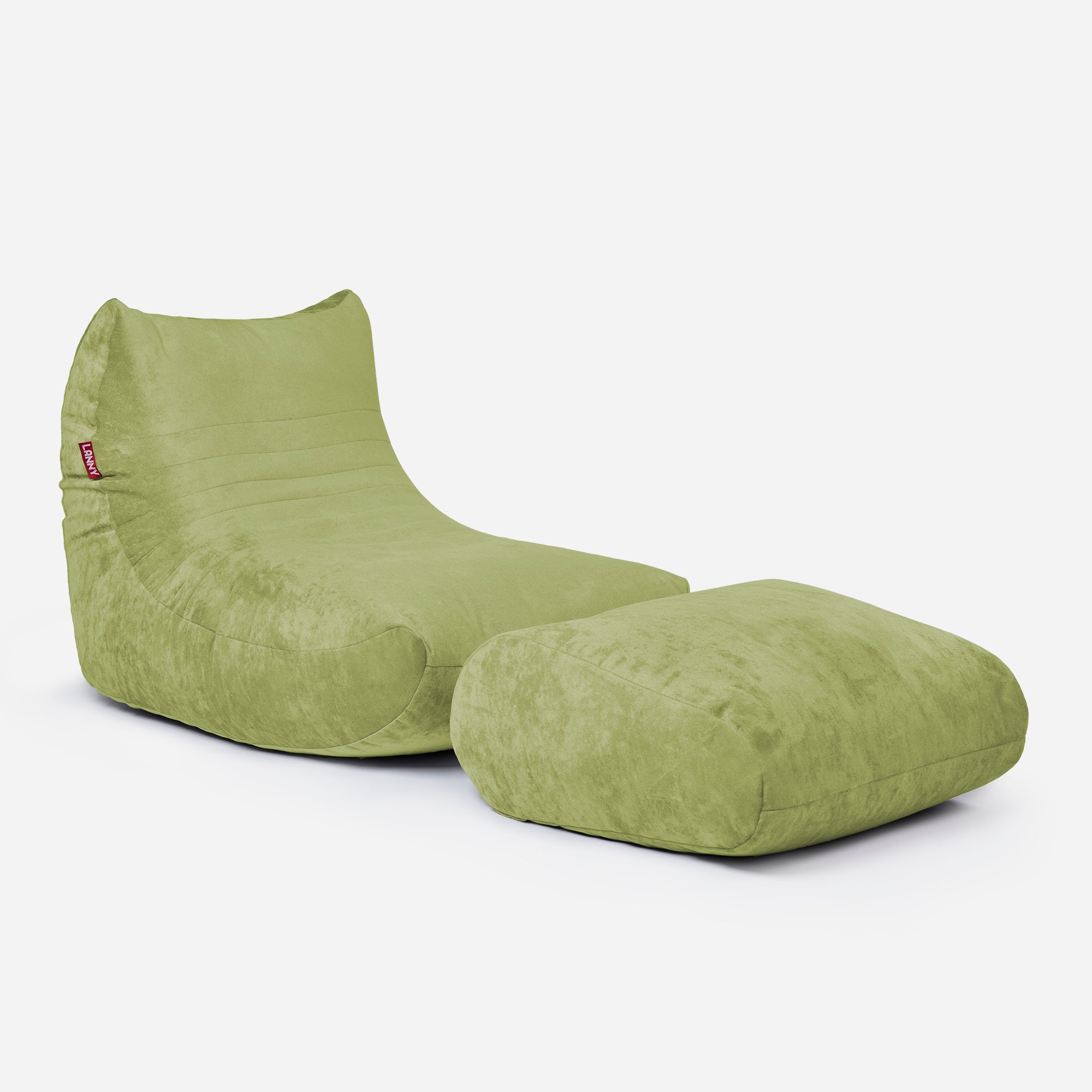 Curvy Aldo Lime Bean Bag Chair