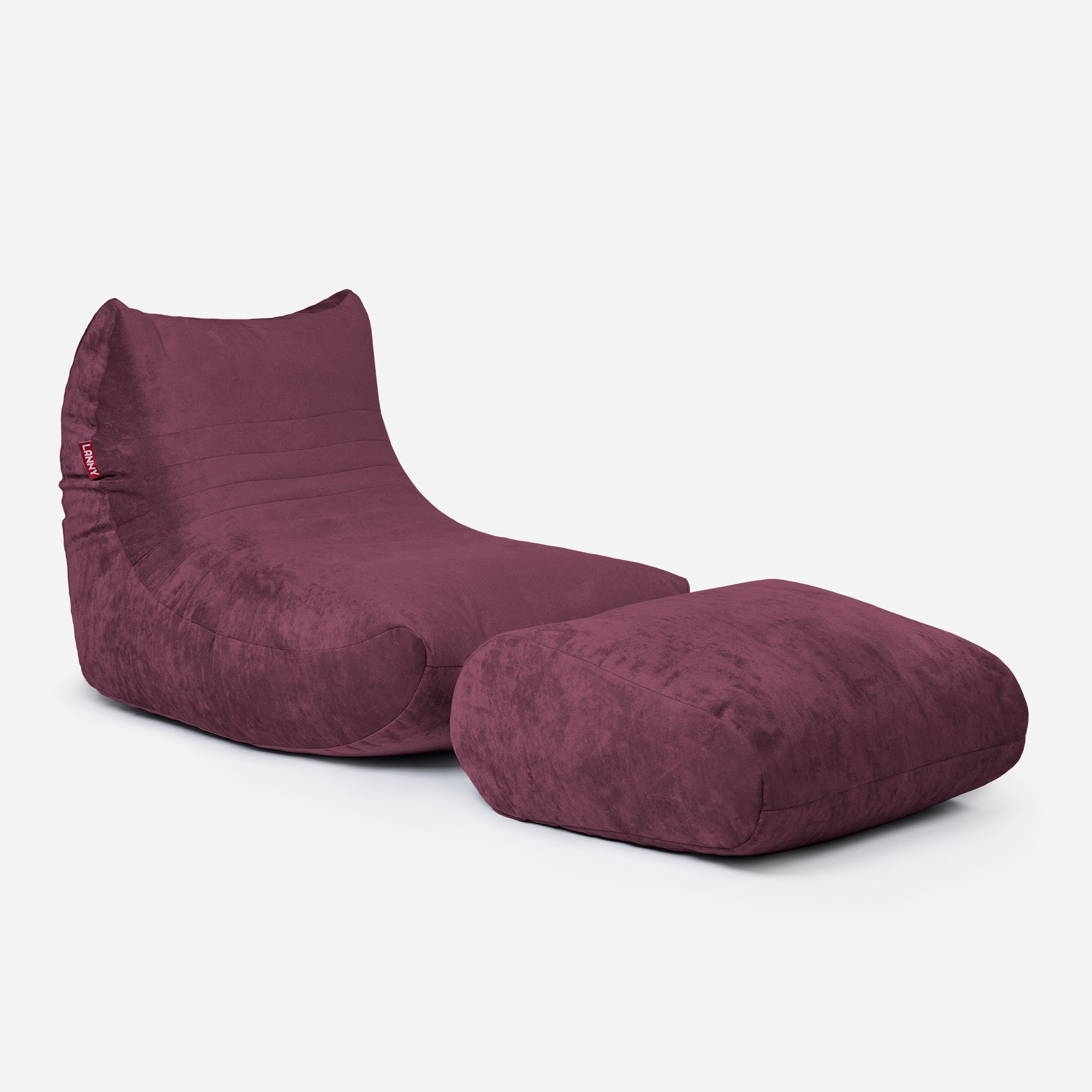 Curvy Aldo Purple Bean Bag Chair