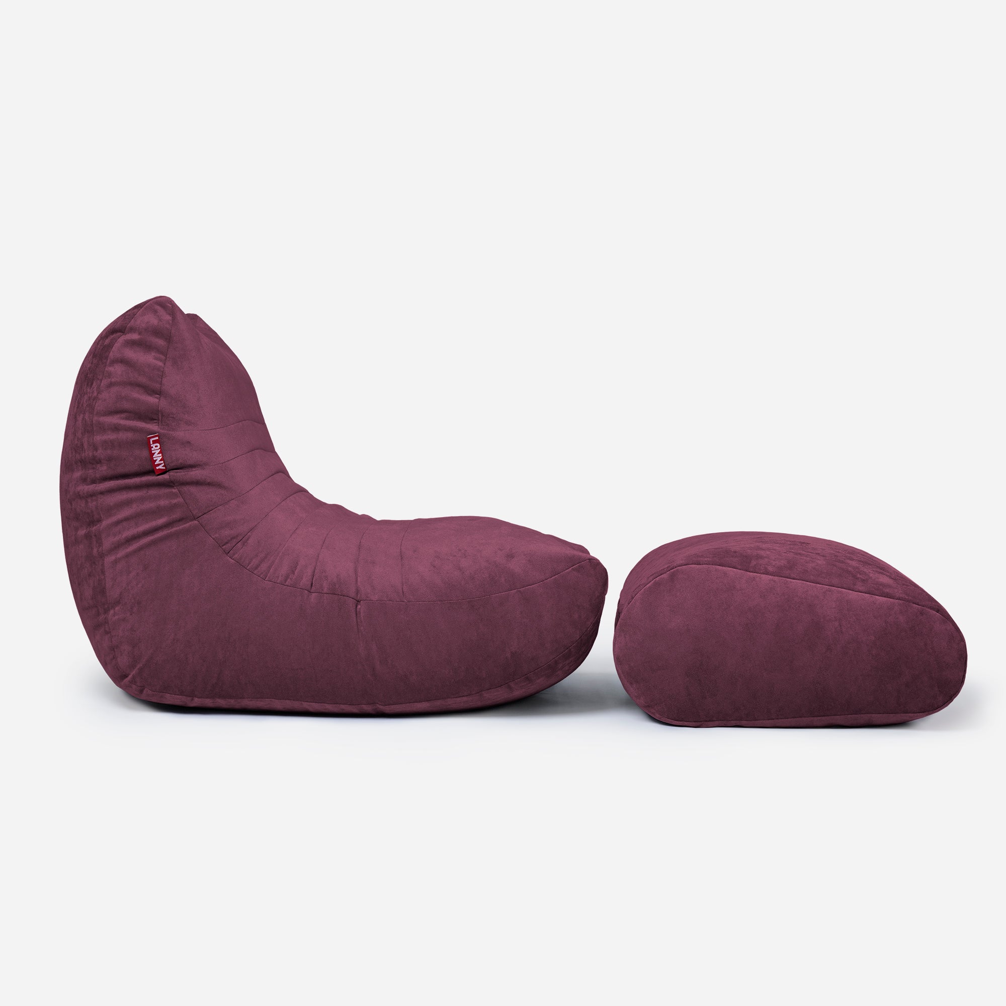 Curvy Aldo Purple Bean Bag Chair