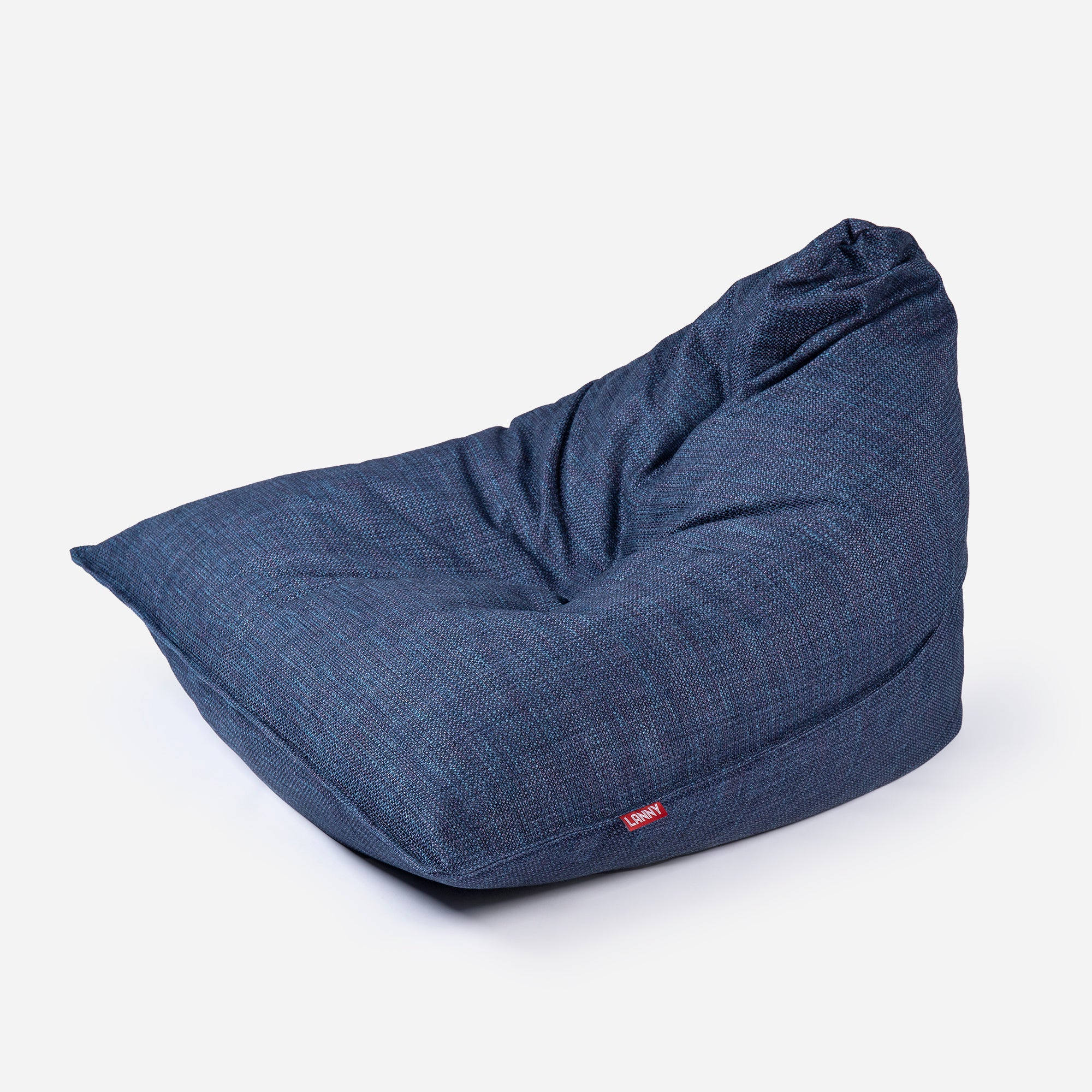 Mini Sloppy Tweed Blue Bean bag
