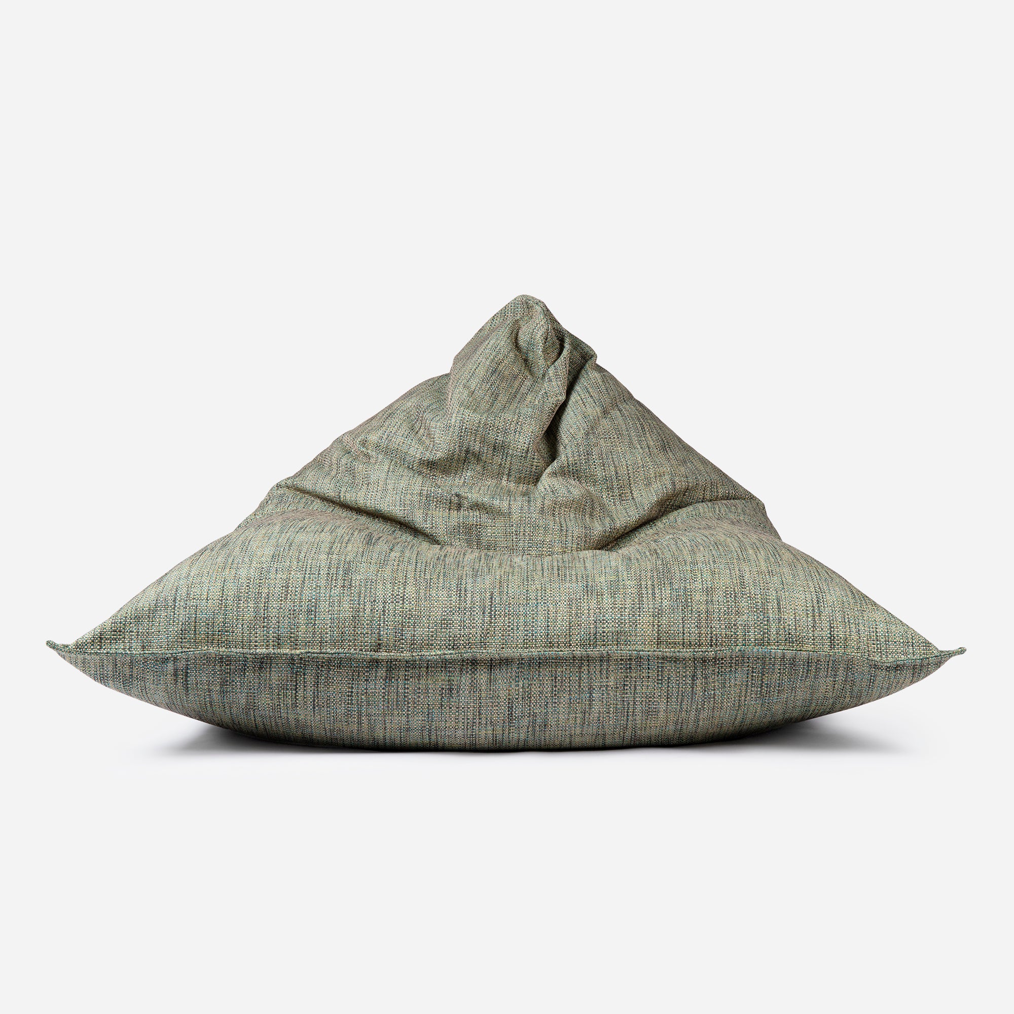 Mini Sloppy Tweed Green Bean bag