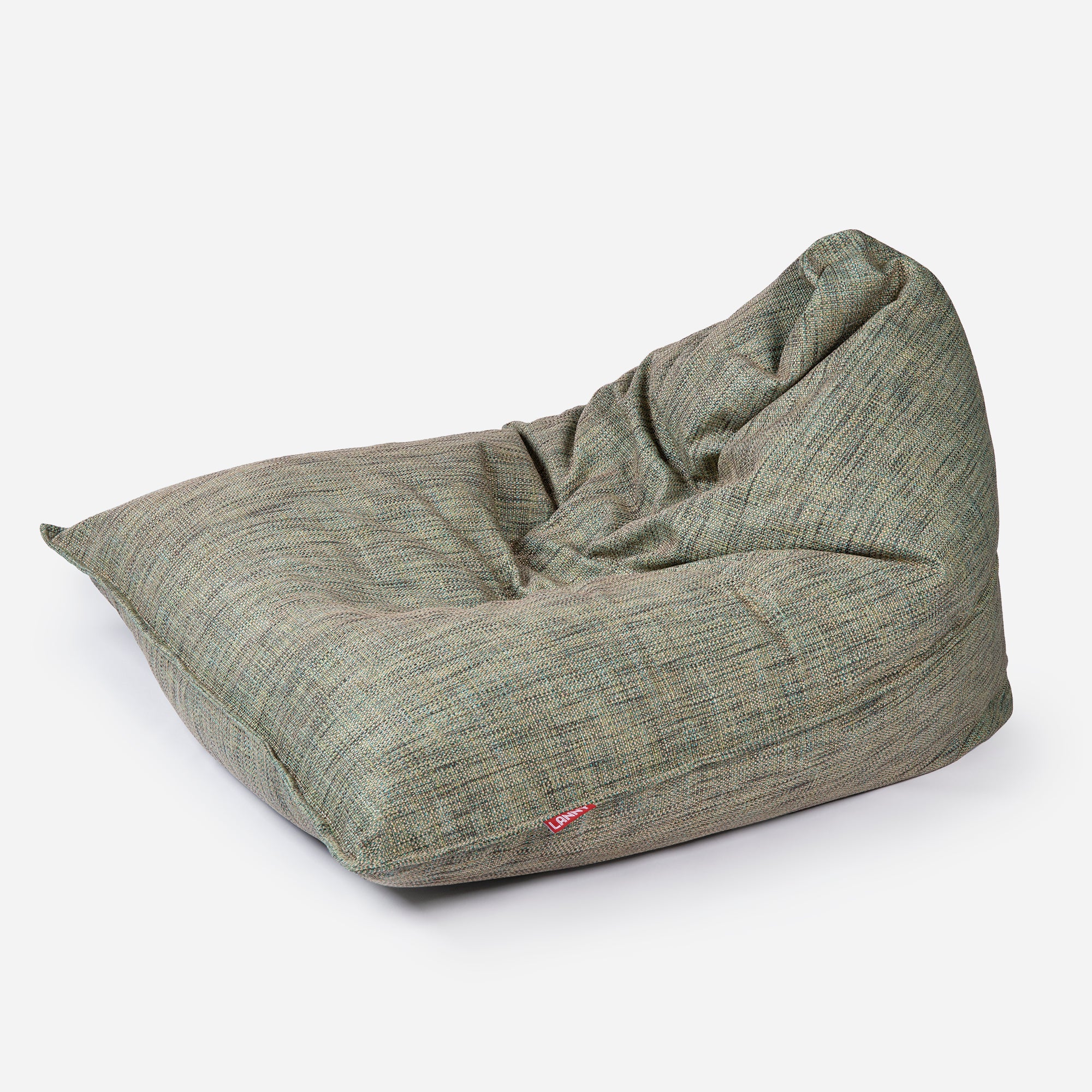 Mini Sloppy Tweed Green Bean bag
