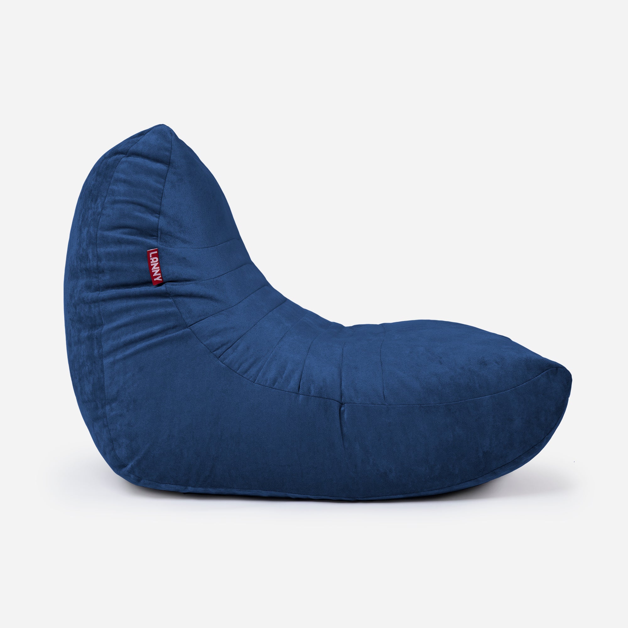 Curvy Aldo Blue Bean Bag Chair