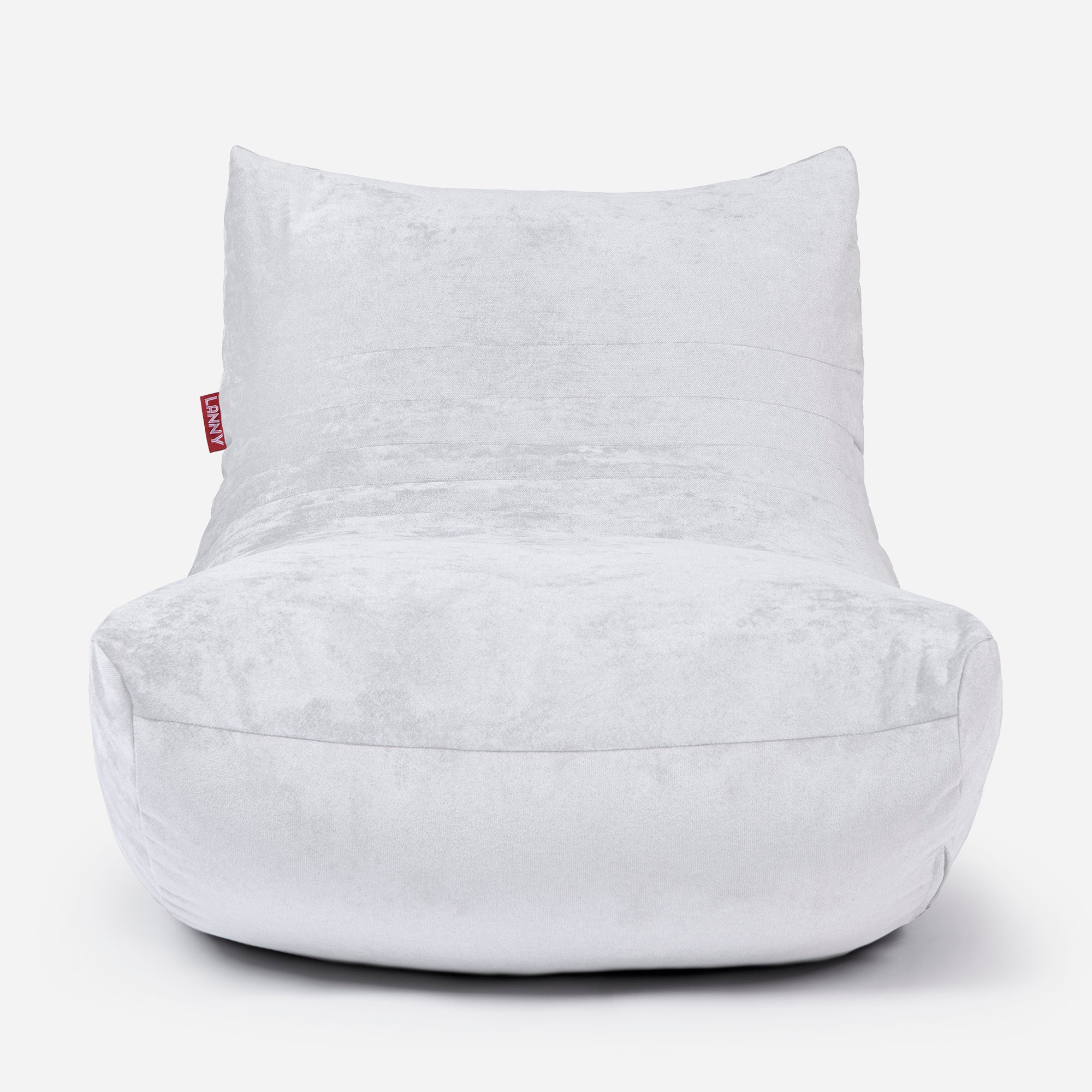 Curvy Aldo White Bean Bag Chair