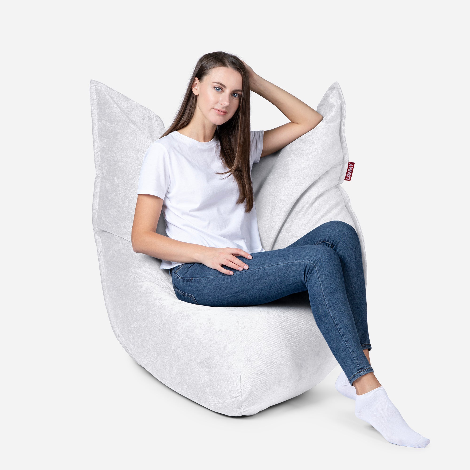 Sloppy Mini Aldo White Bean bag
