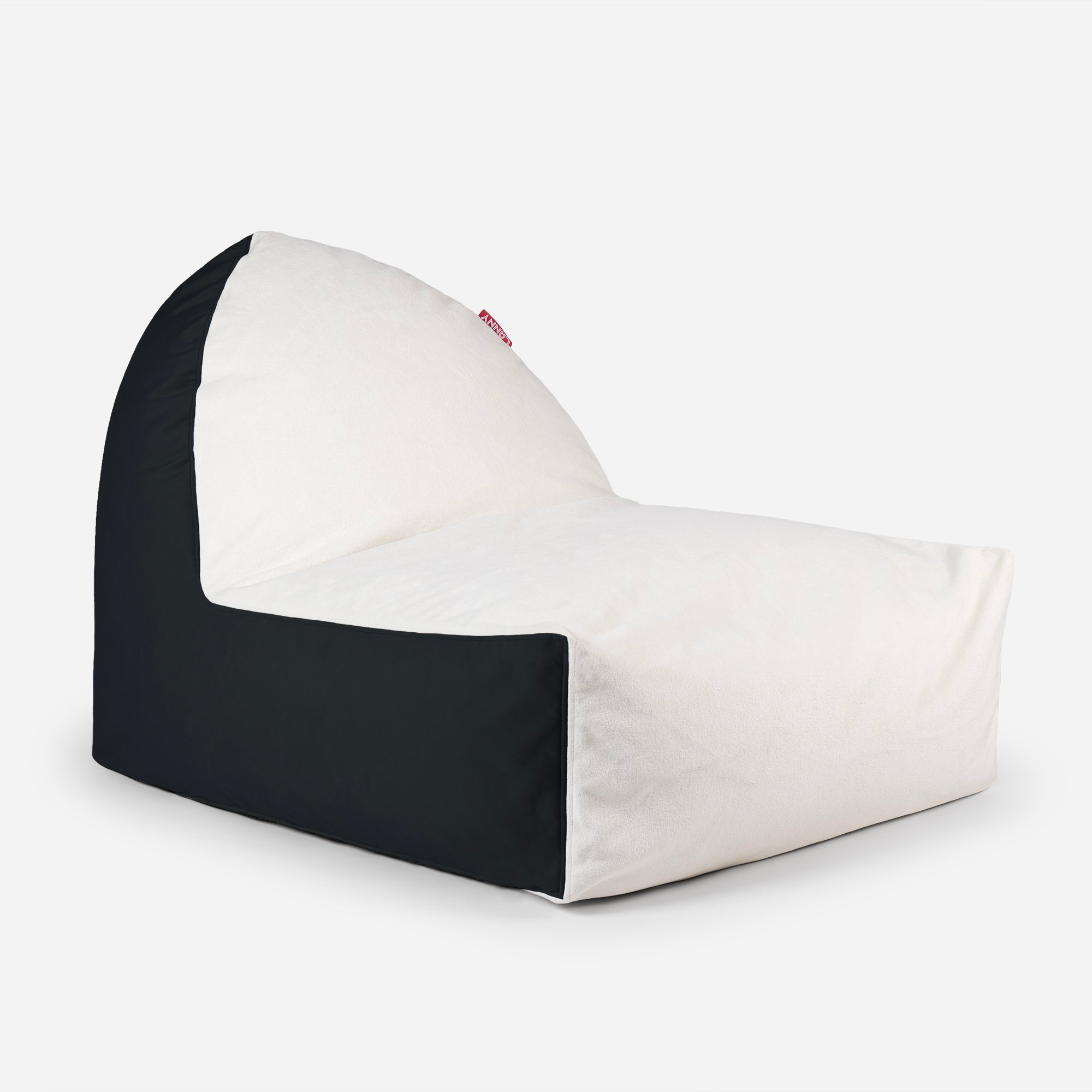 Lanny Orca Velvet Bean Bag Chair - Black