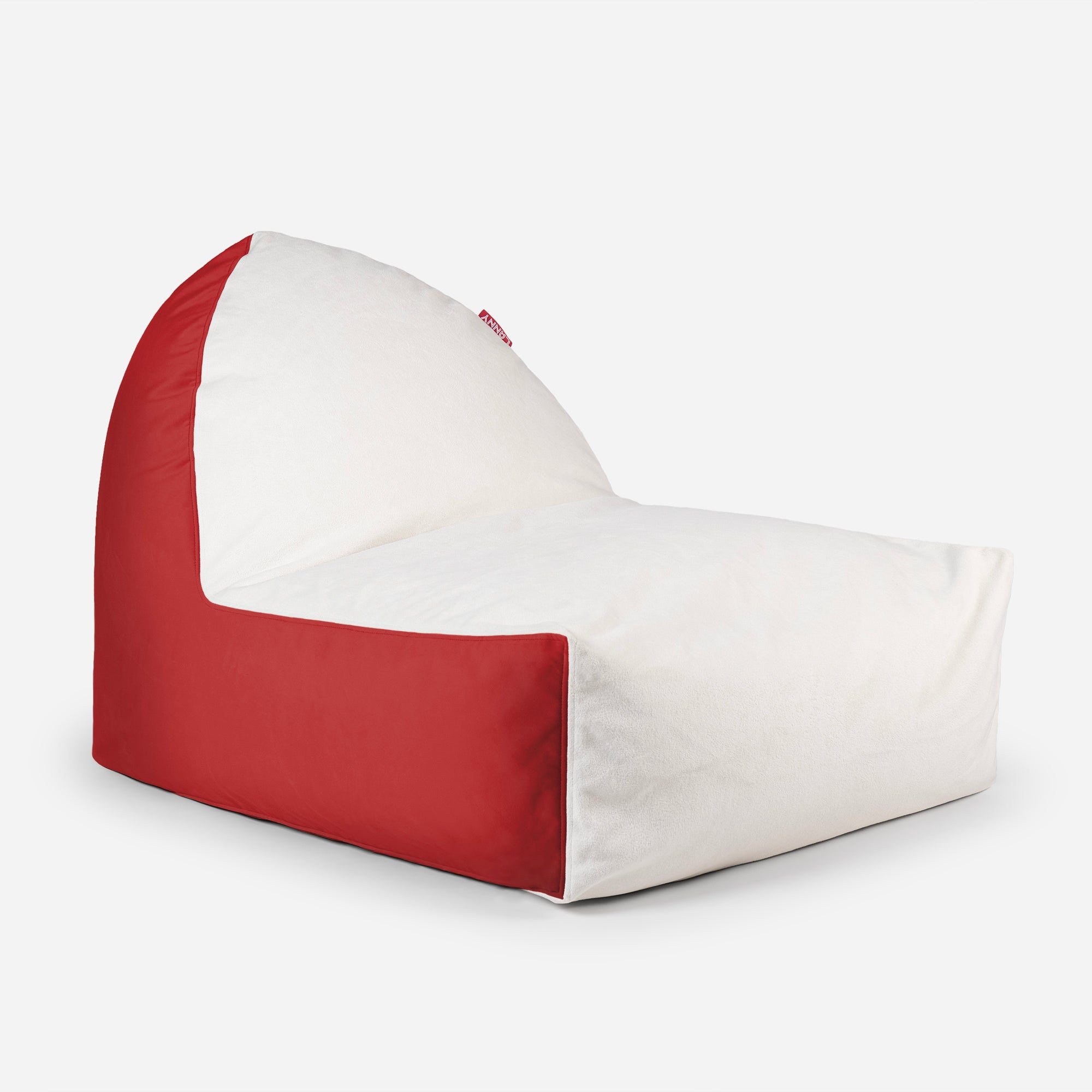 Lanny Orca Velvet Bean Bag Chair - Red