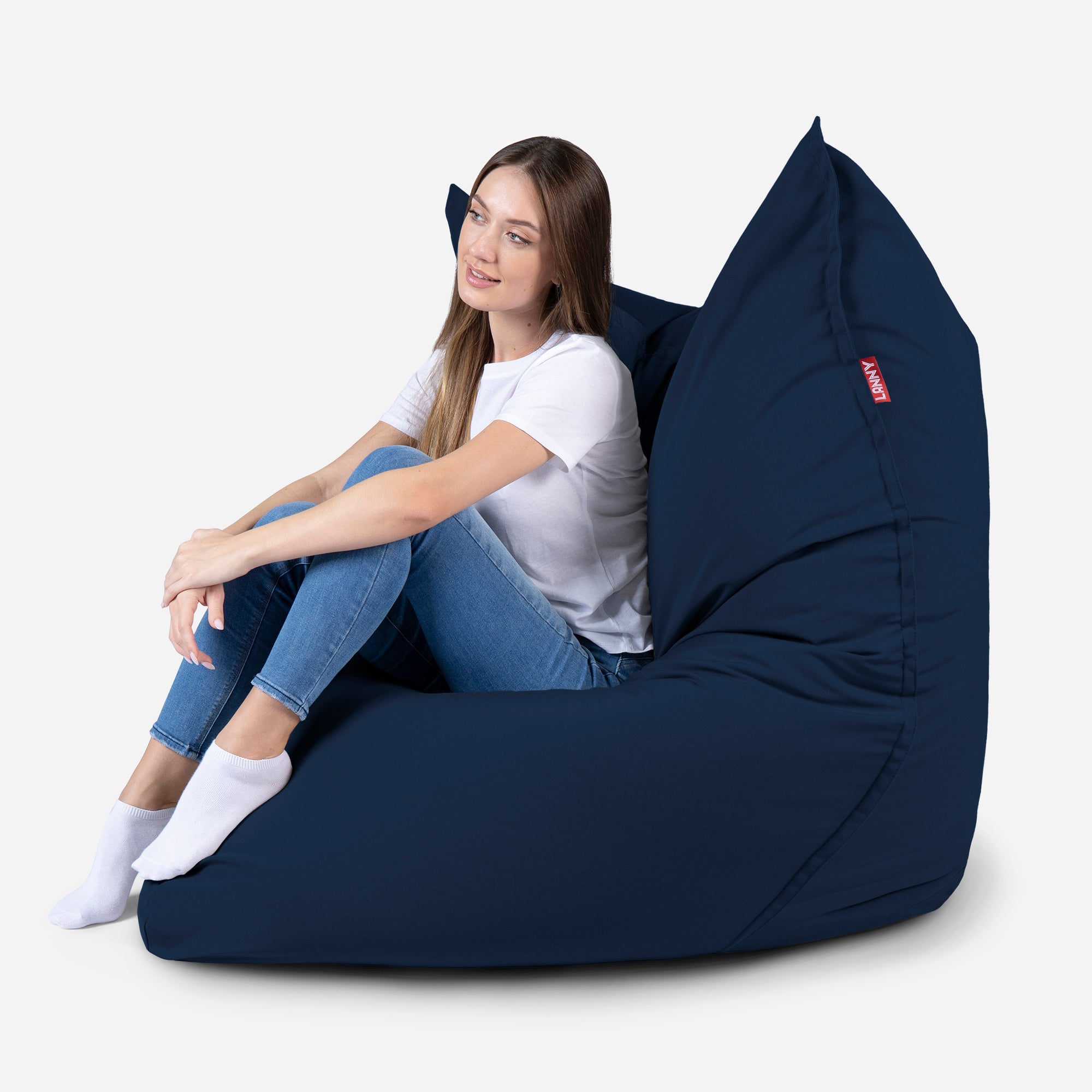 Sloppy Large Outdoor Denim Bean Bag