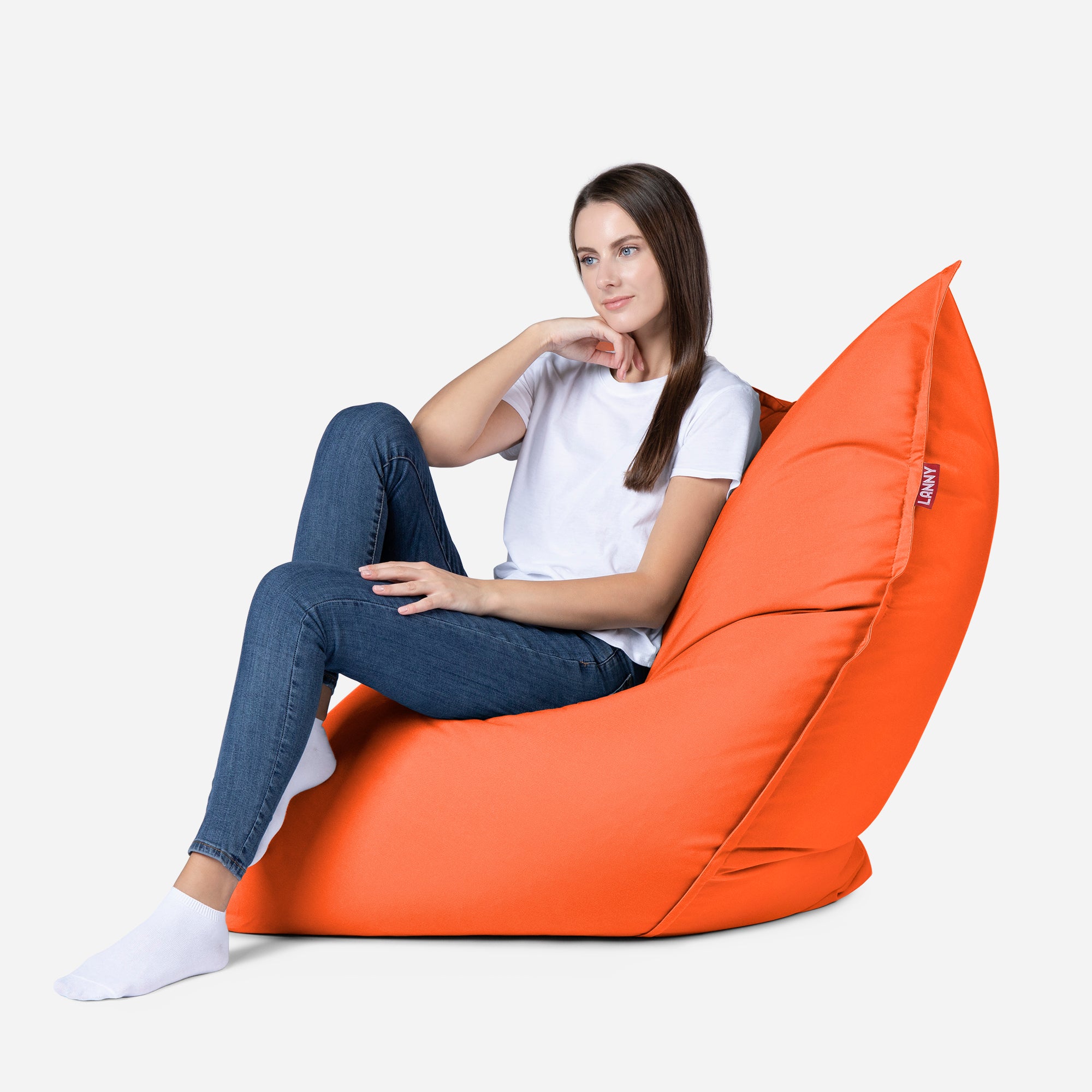Sloppy Mini Outdoor Orange Bean Bag