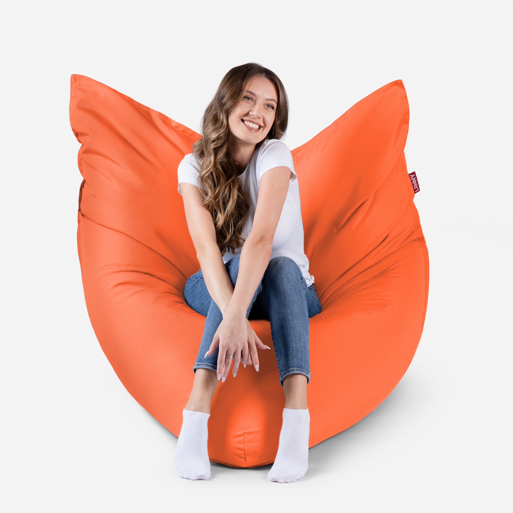 Sloppy Outdoor Orange Bean Bag