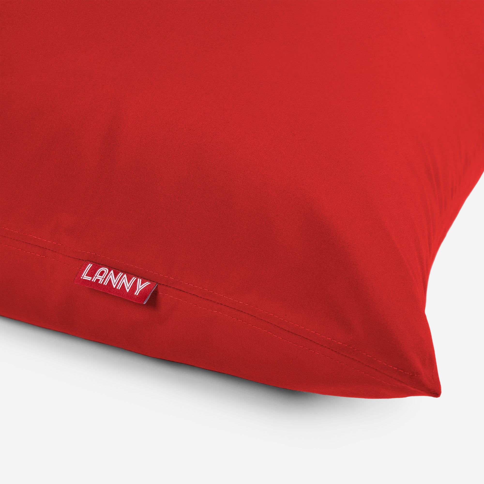 Lanny Solid Tone Outdoor Slim Bean Bag - Bold Red
