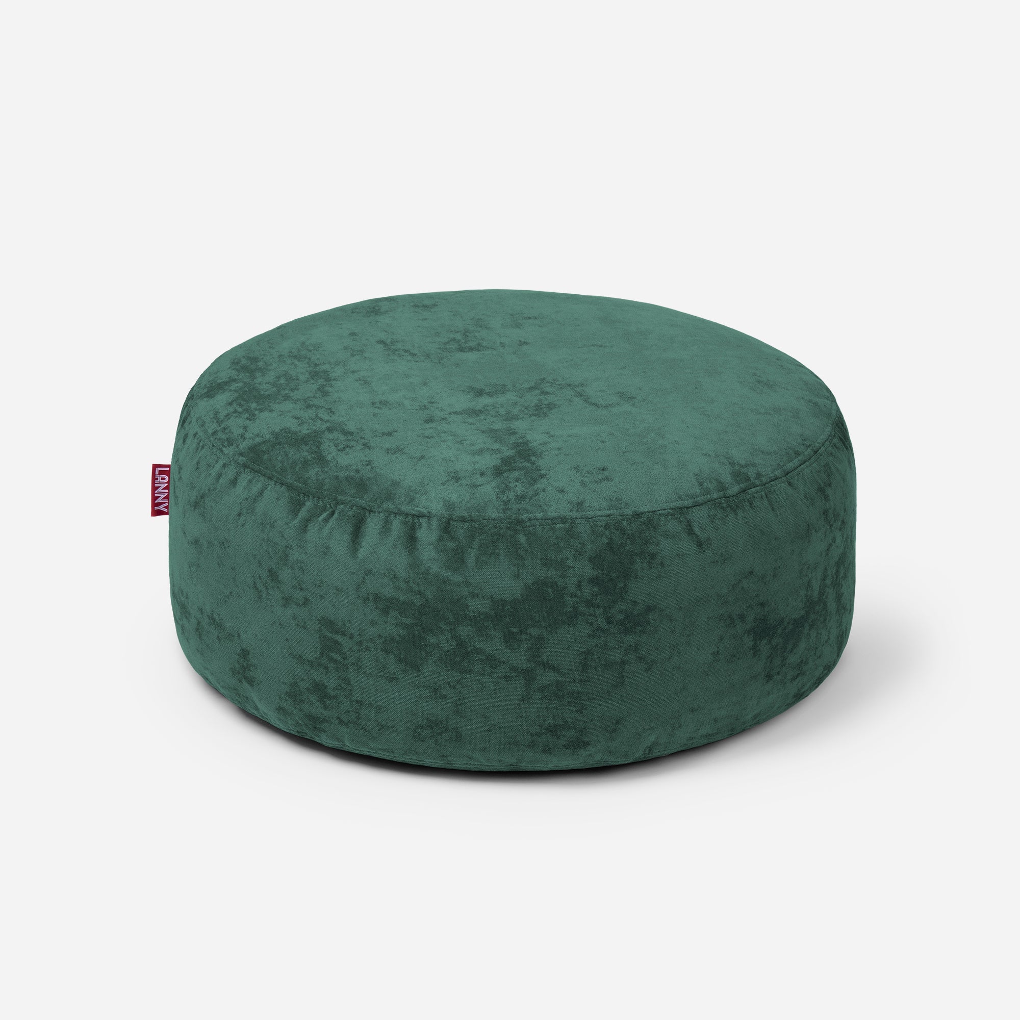 Emerald on sale green pouf