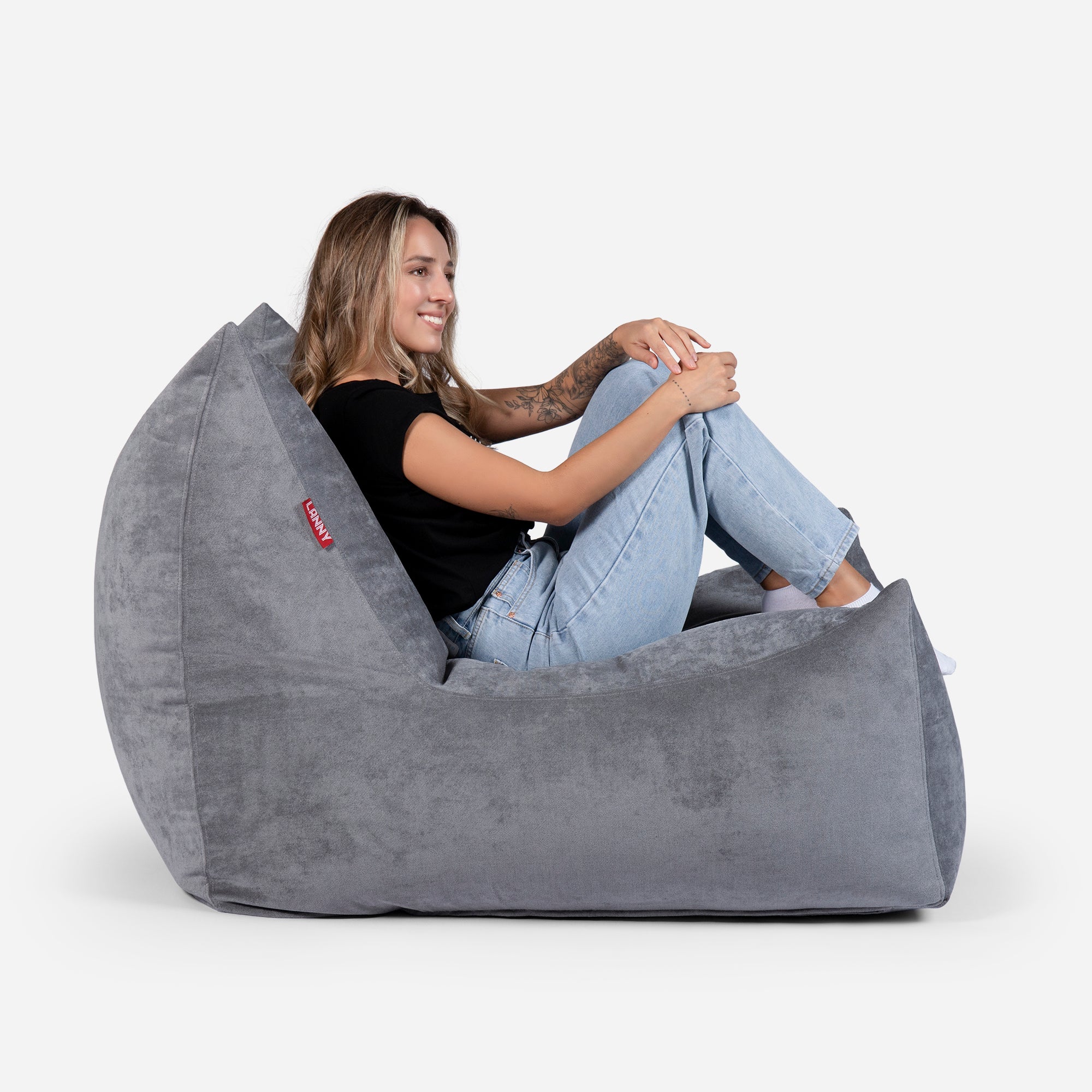 Quadro Aldo Gray Bean bag Chair