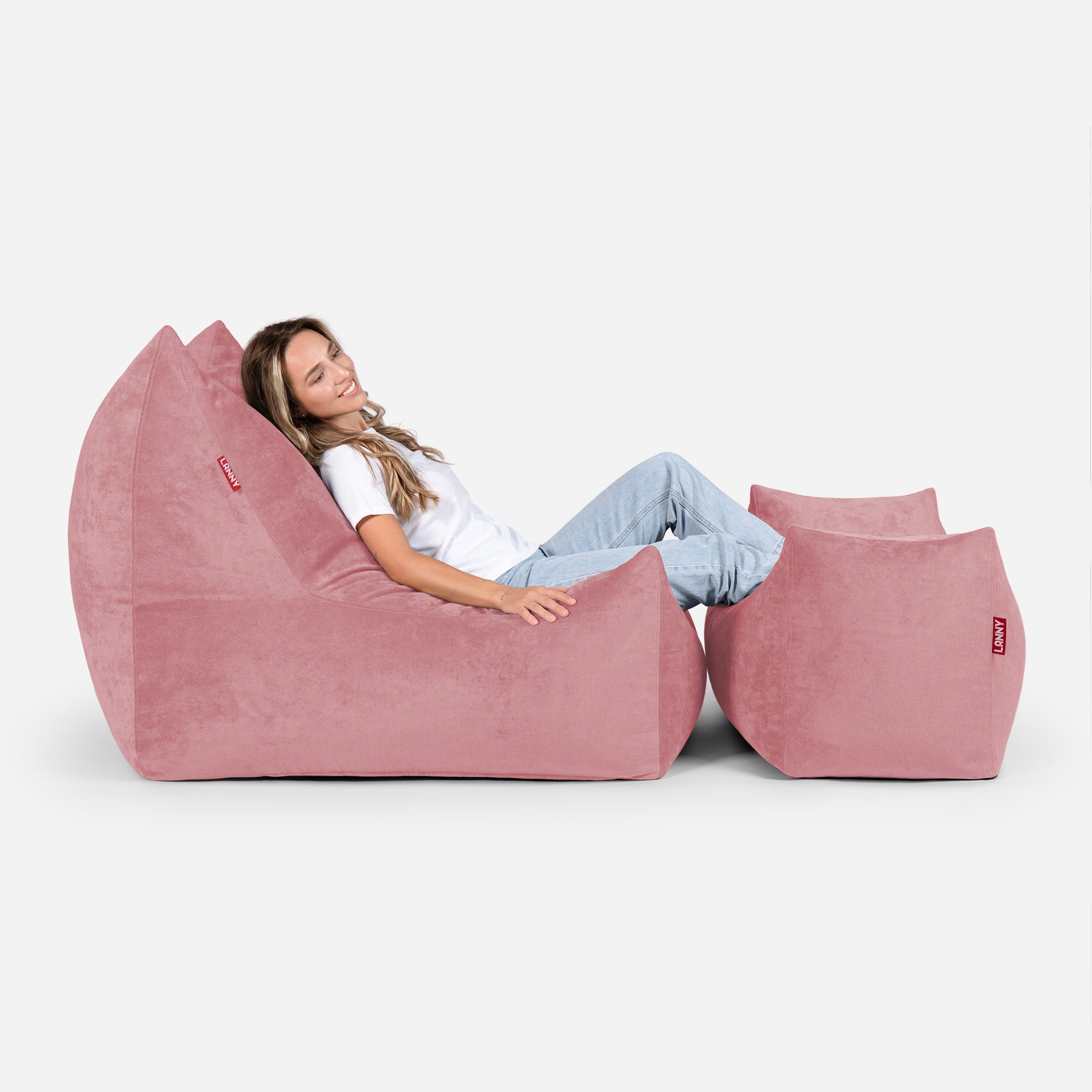 Quadro Aldo Pink Bean bag Chair