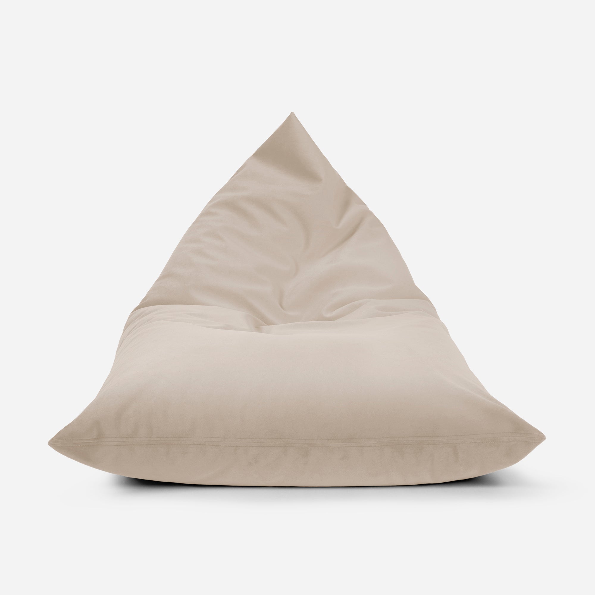 Slim Velvet Beige Bean bag
