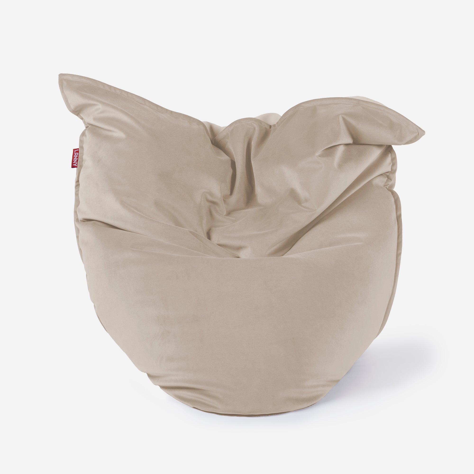 Sloppy Mini Velvet Beige Bean bag
