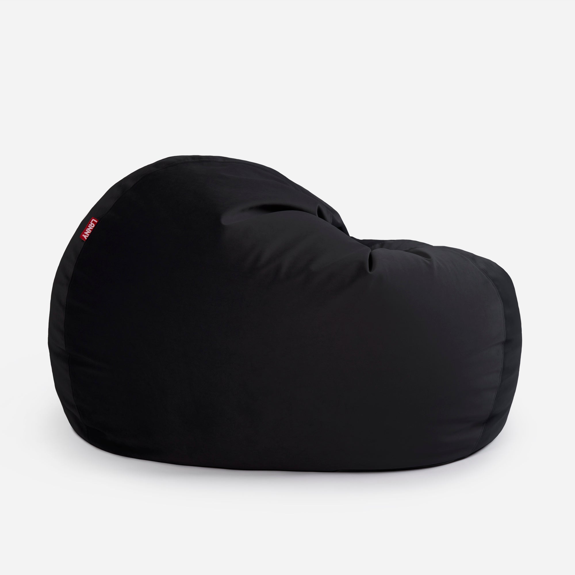Sphere Large Velvet Black Bean bag