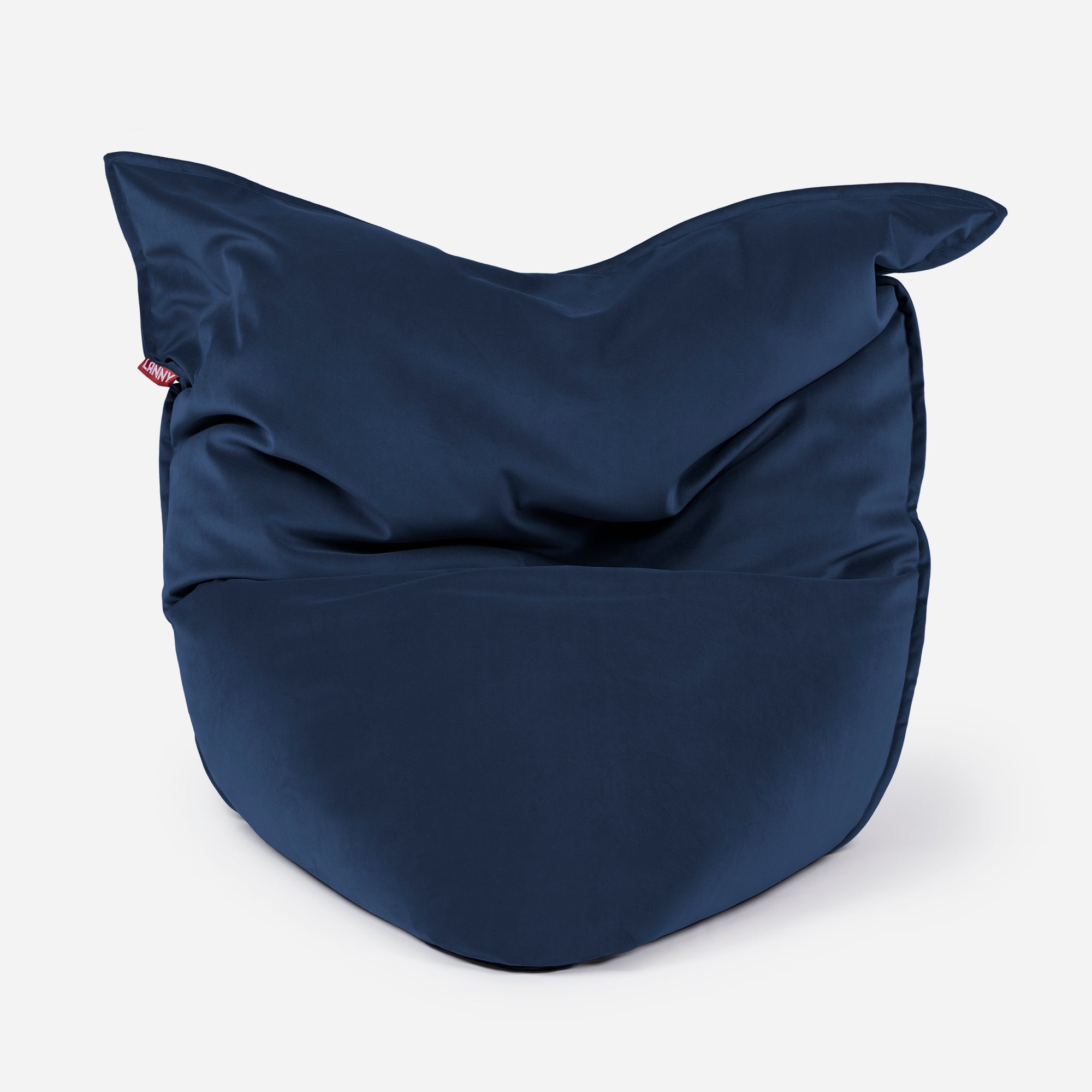 Sloppy Large Velvet Blue Bean bag