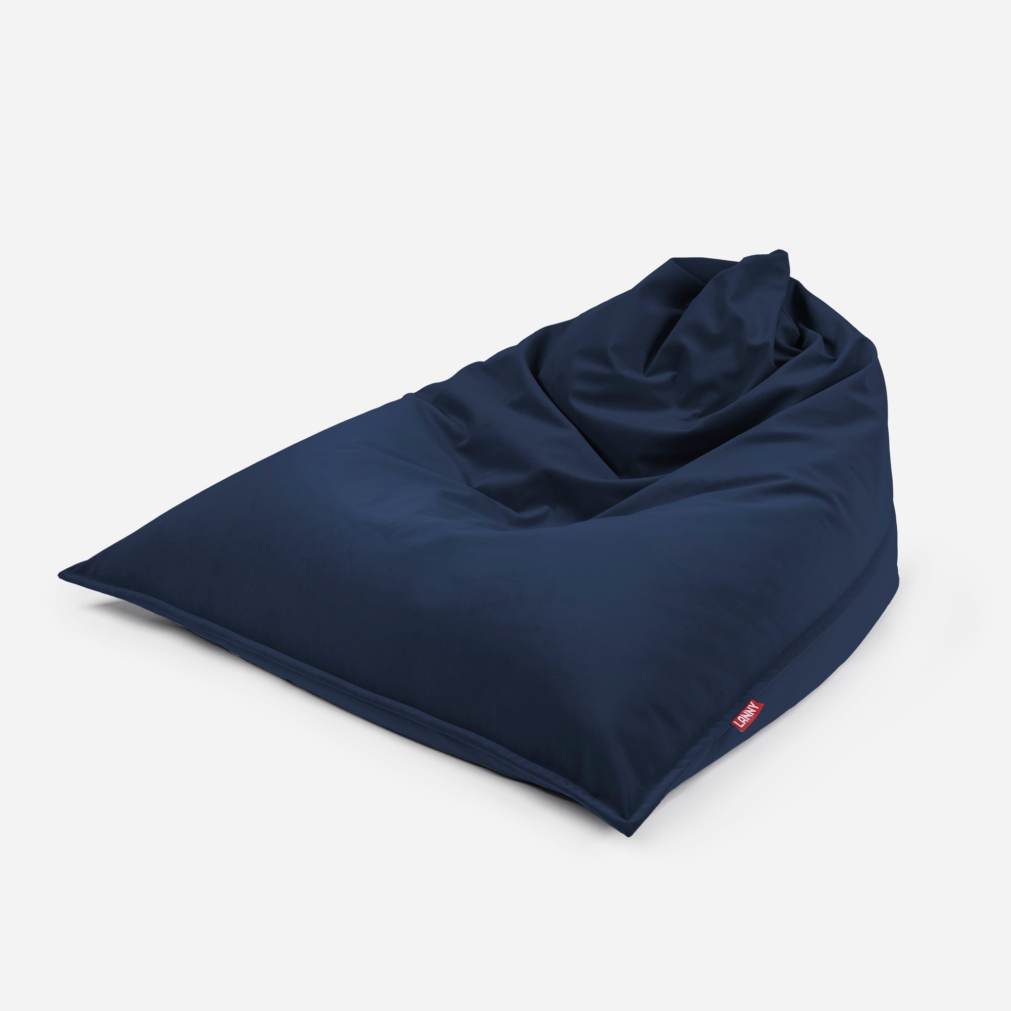 Sloppy Large Velvet Blue Bean bag
