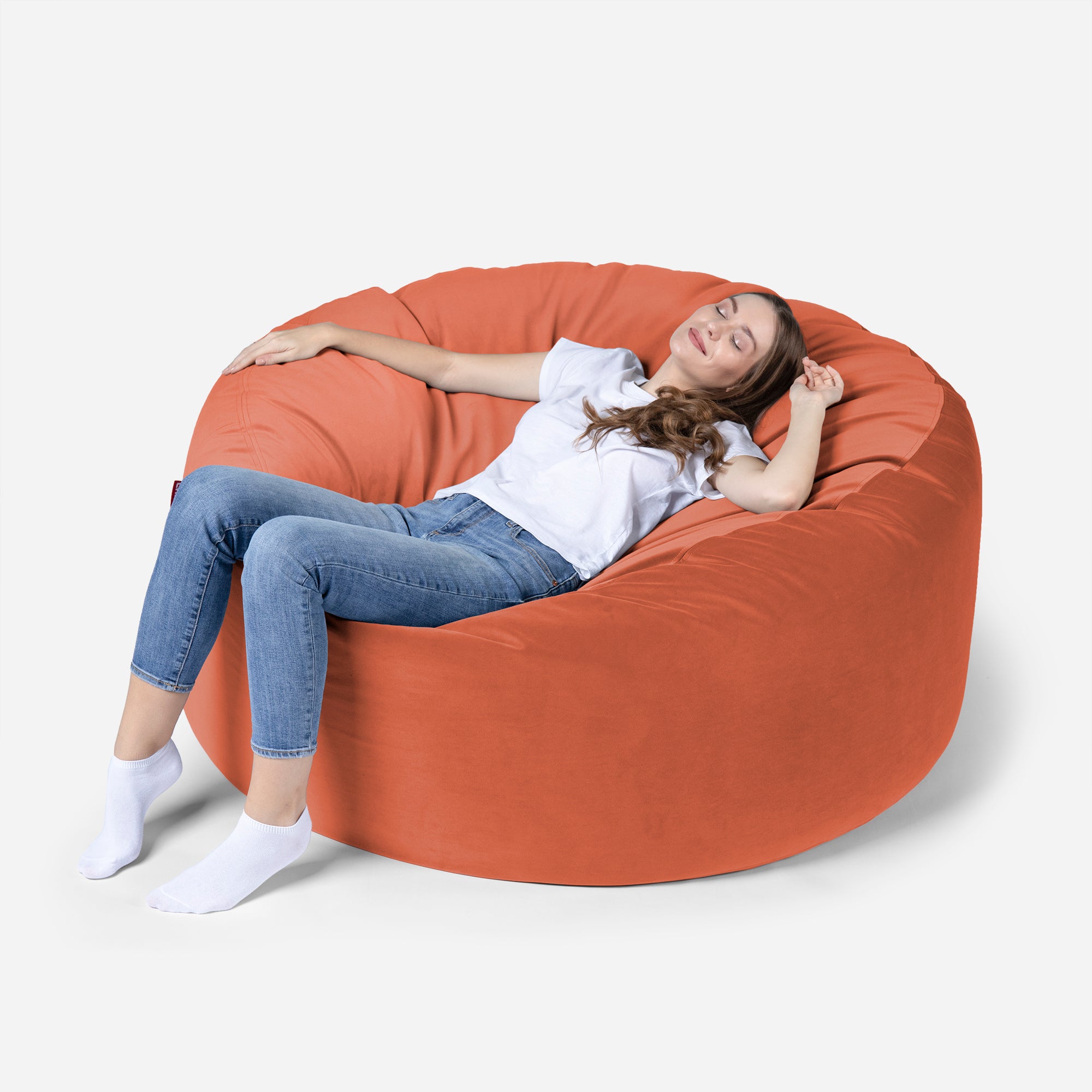 Original Large Velvet Amber Bean bag