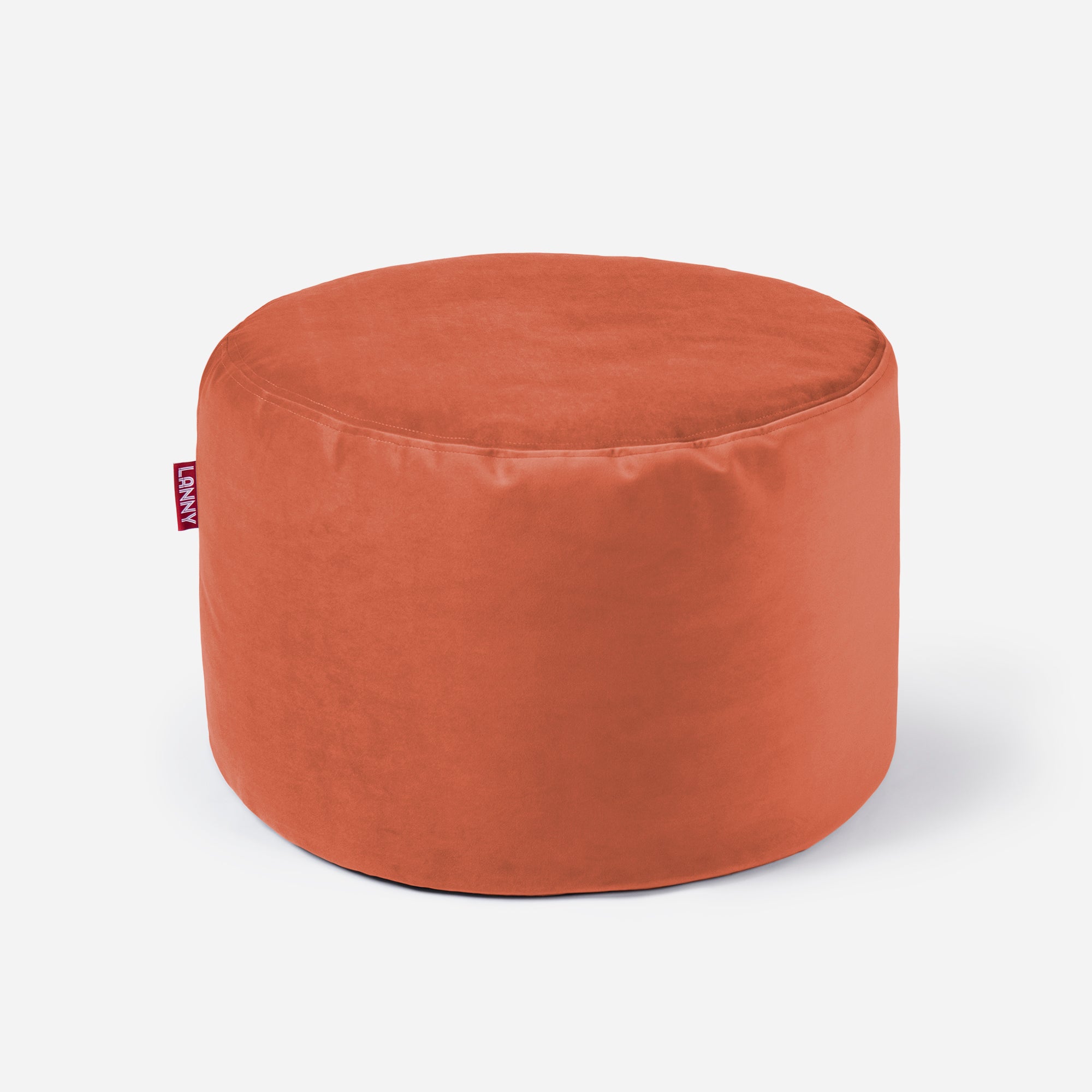Medium Velvet Amber Pouf