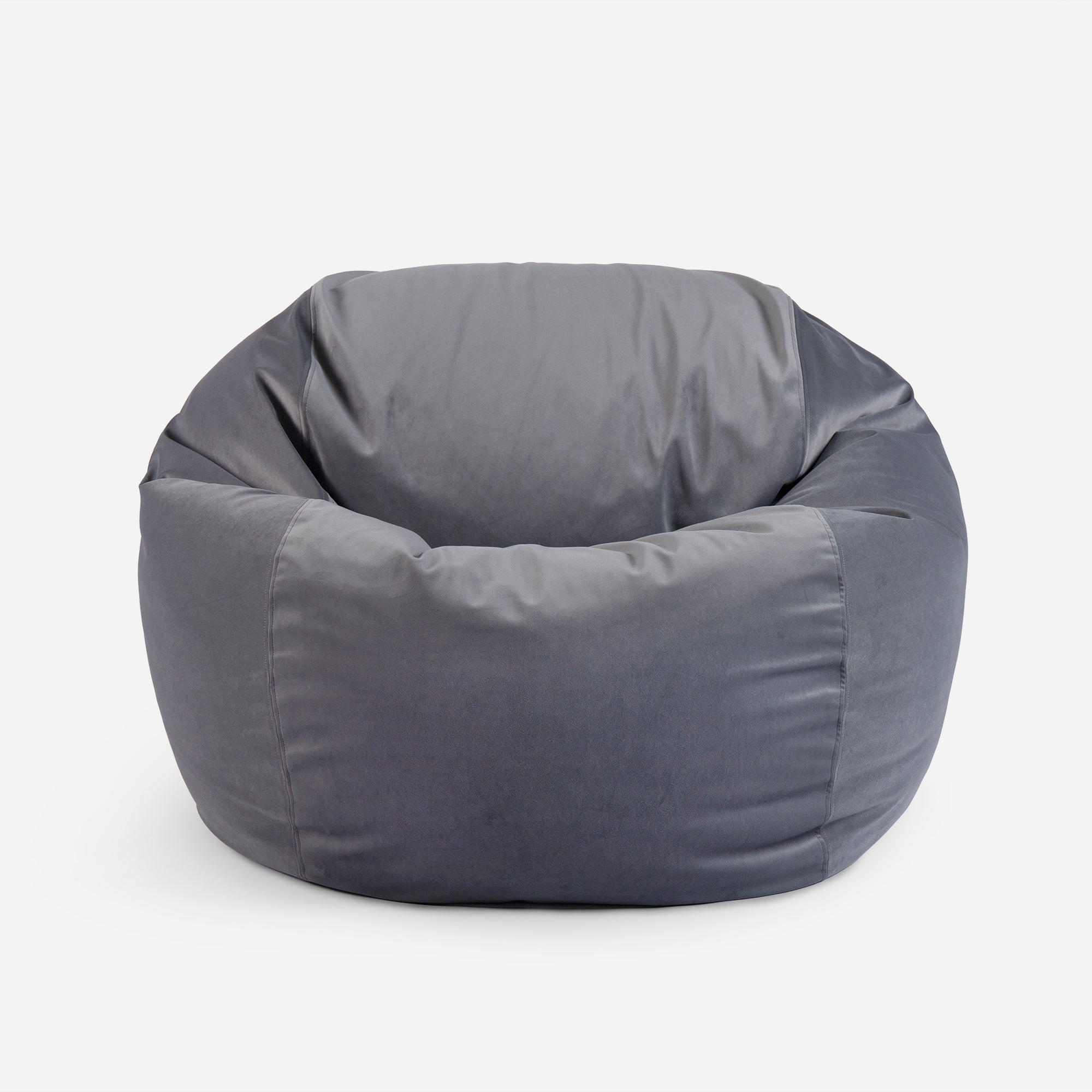 Sphere Large Velvet Gray Bean bag