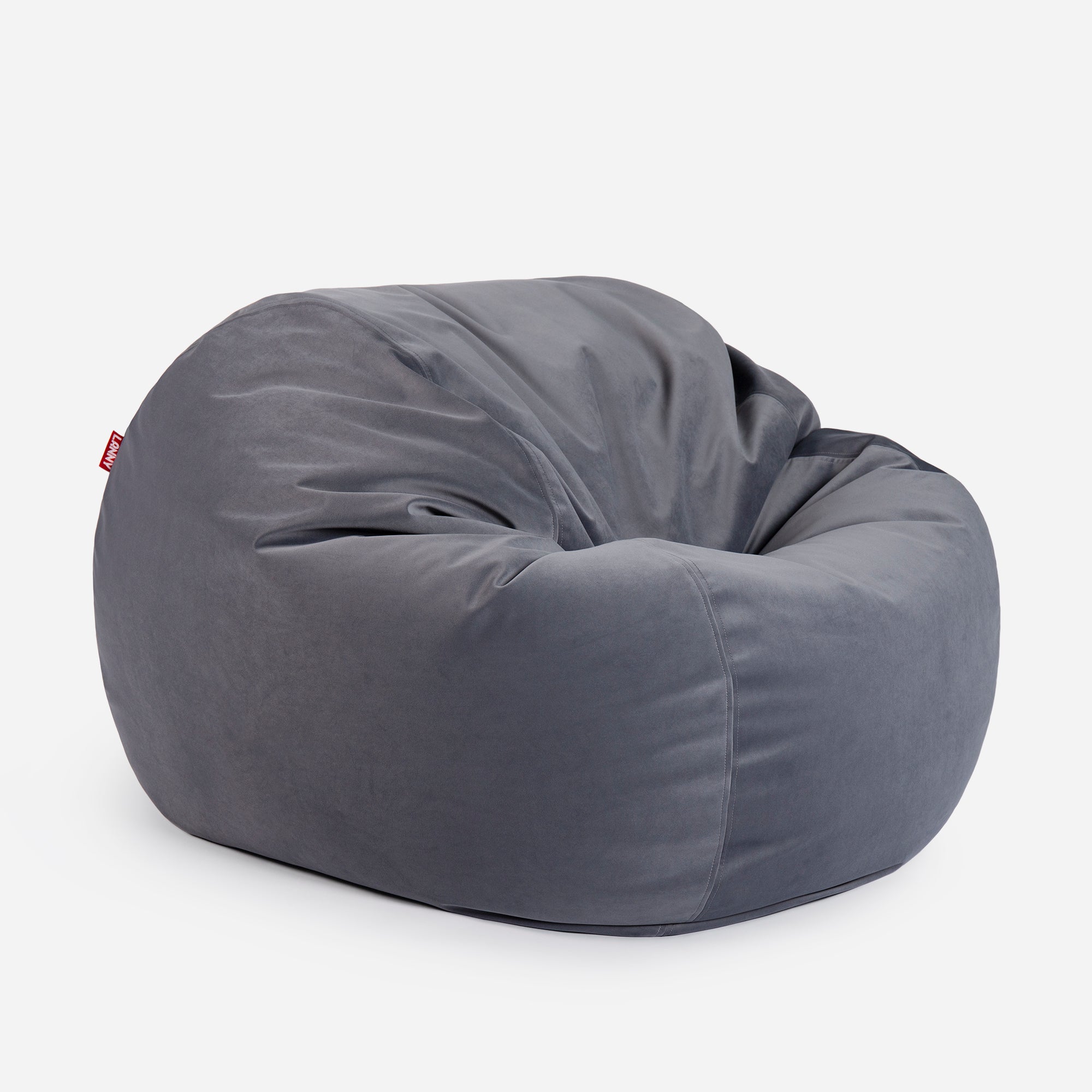 Sphere Large Velvet Gray Bean bag
