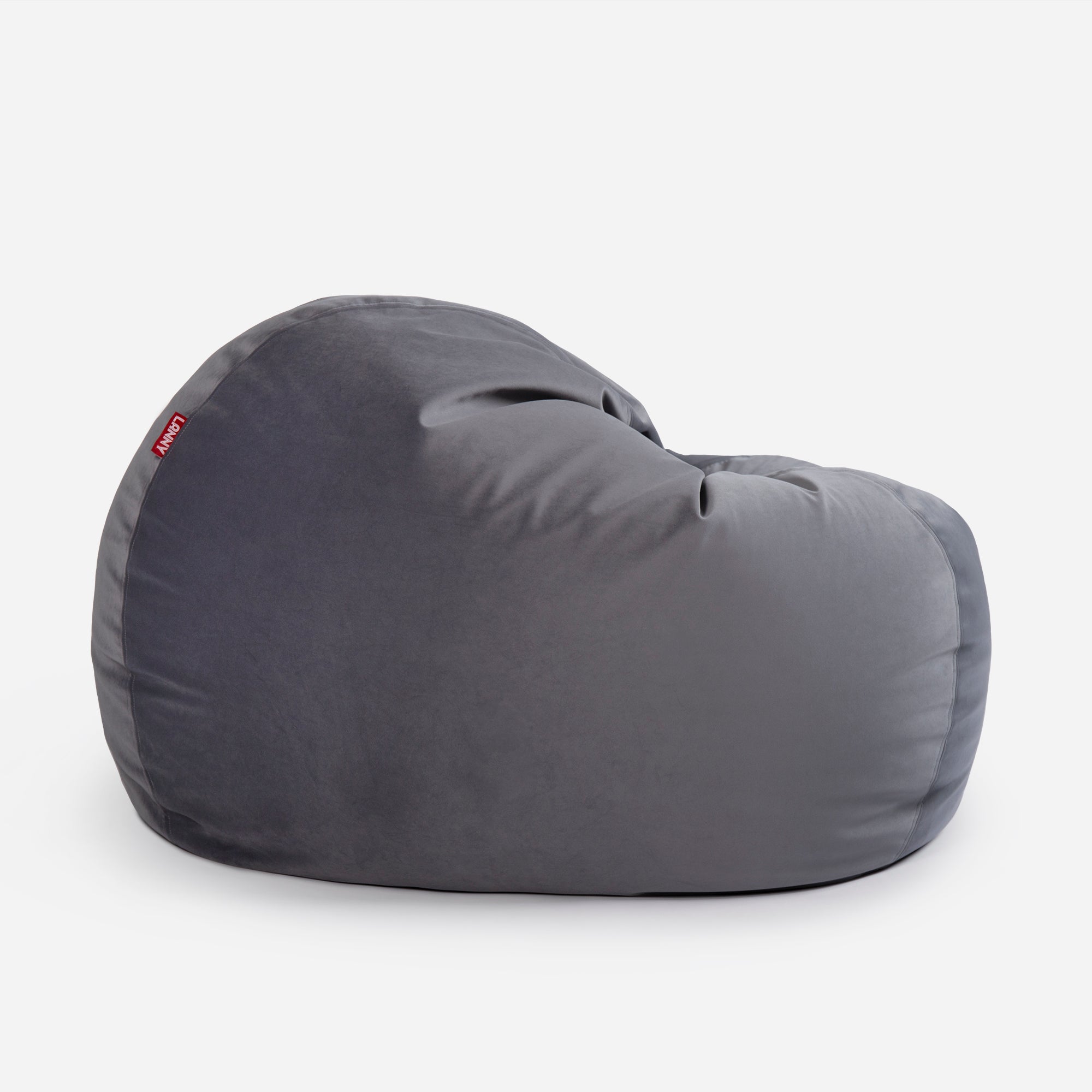 Sphere Large Velvet Gray Bean bag