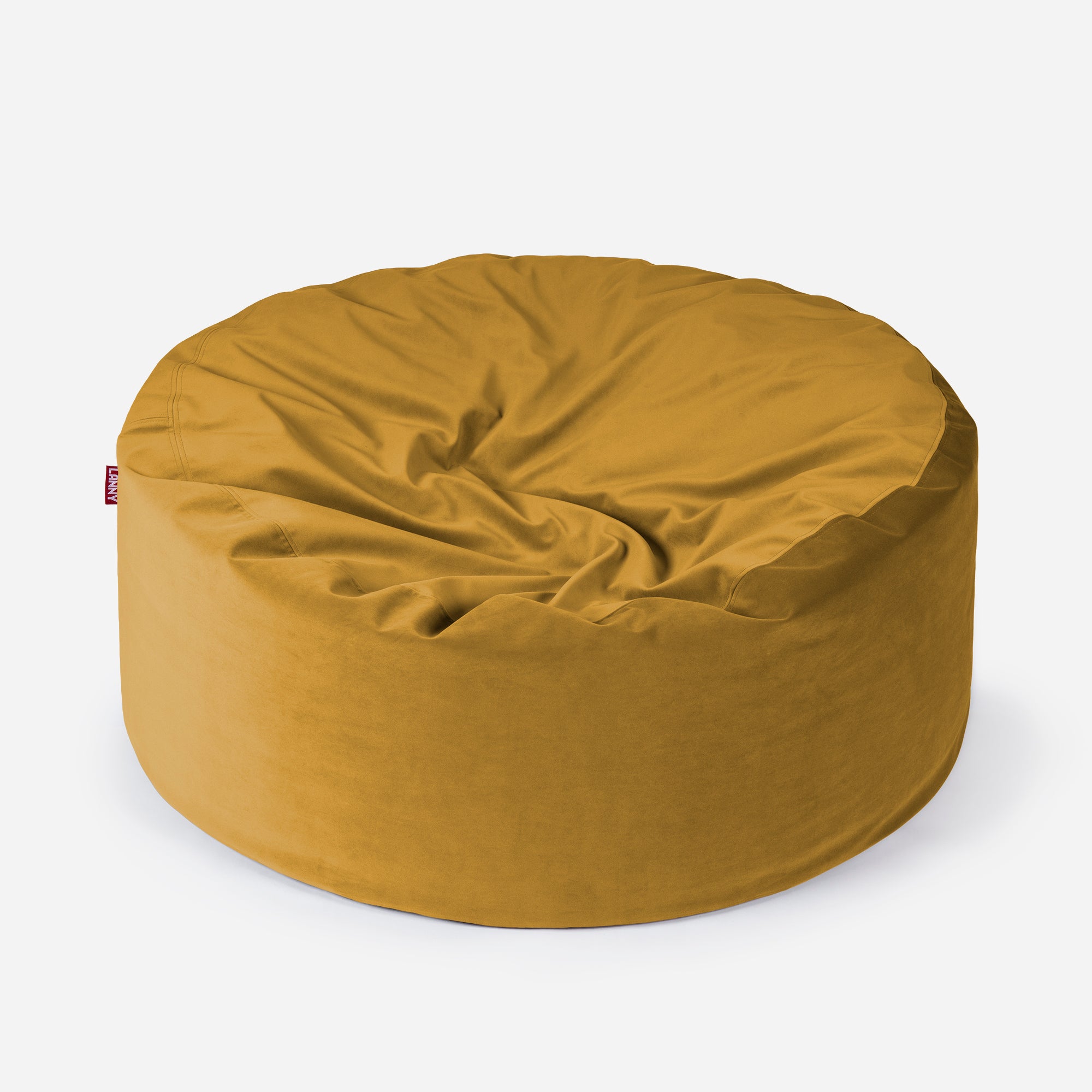 Large Original Velvet Mustard Bean Bag