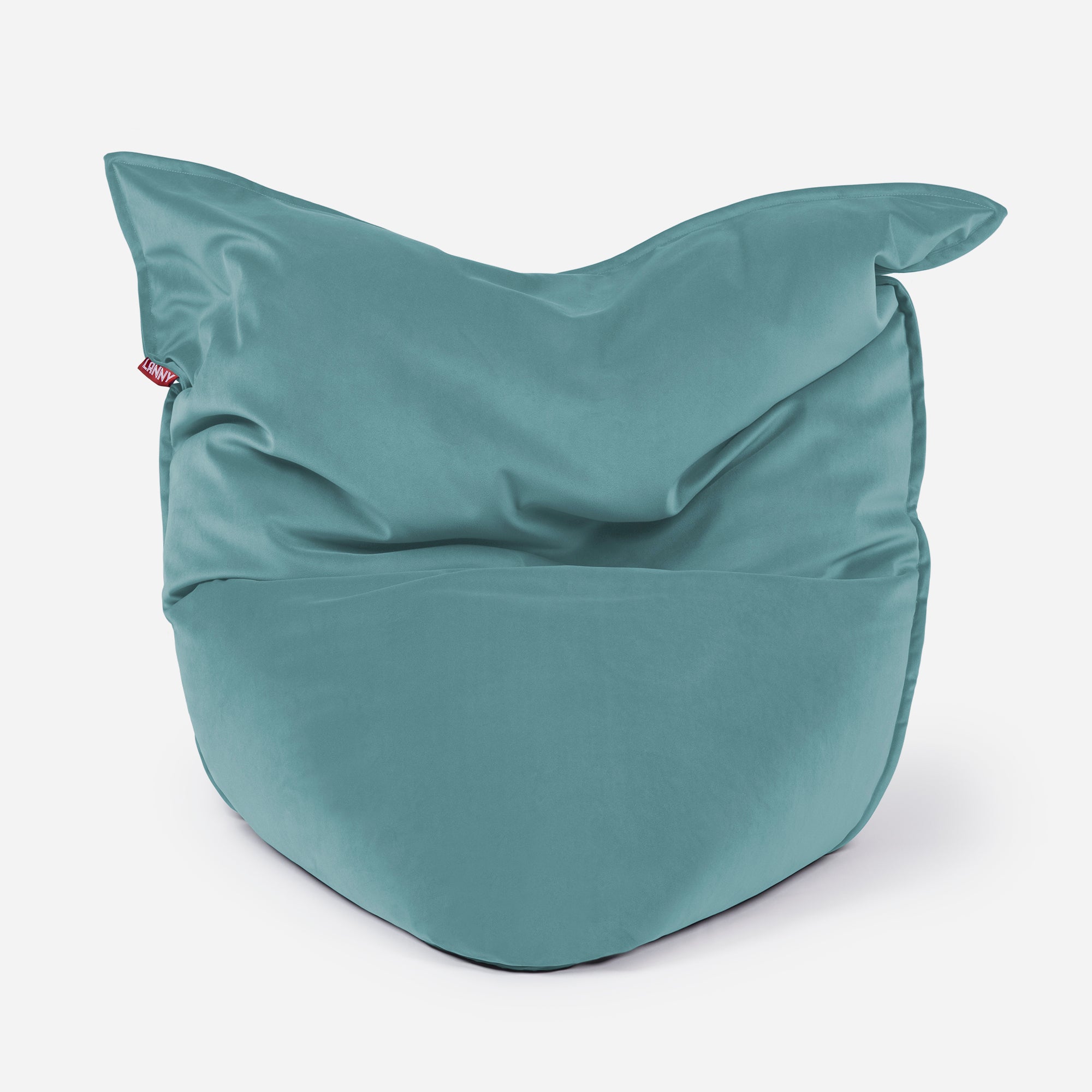 Sloppy Large Velvet Turquoise Bean bag