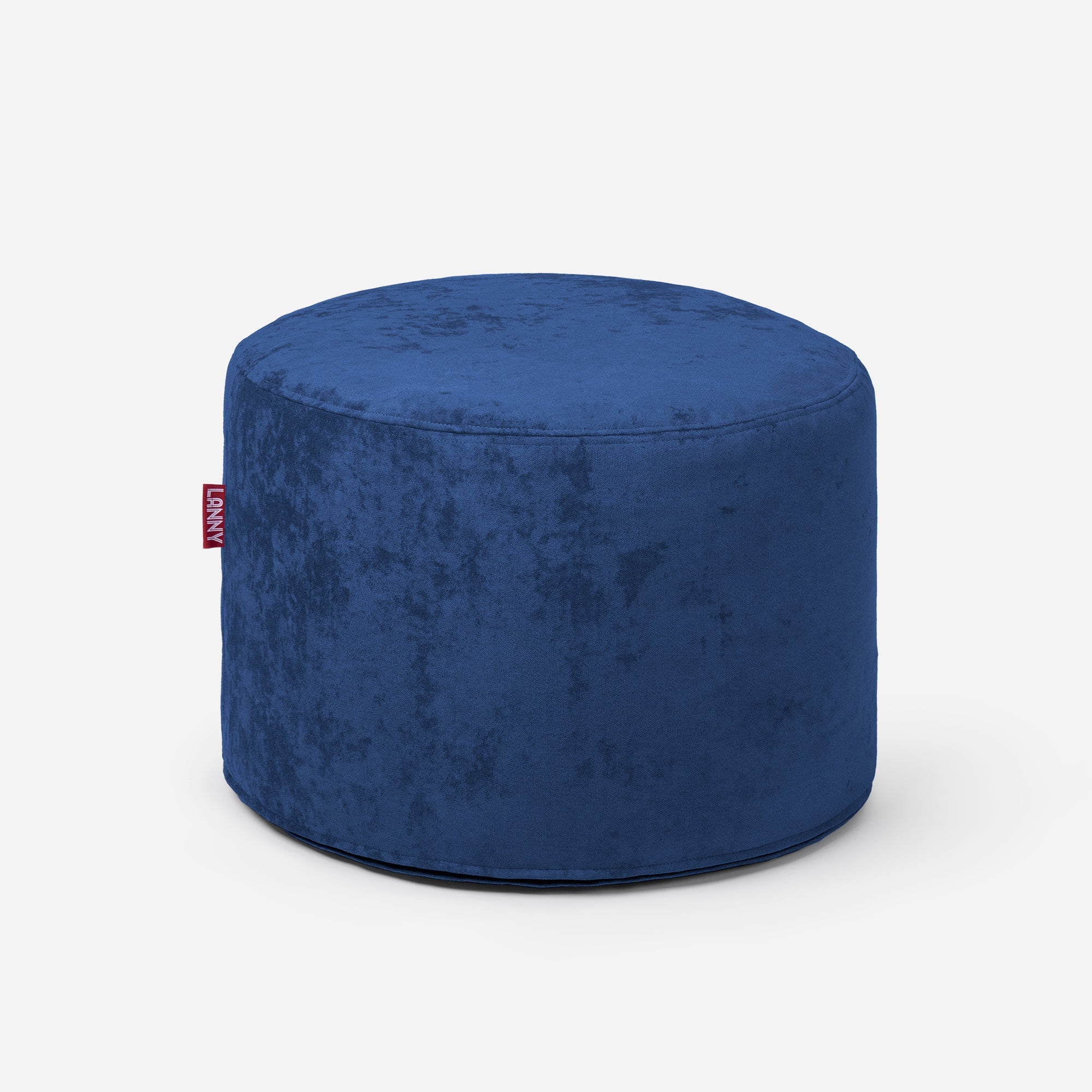 Medium Aldo Blue Pouf - Lanny Beanbag - Ottomans