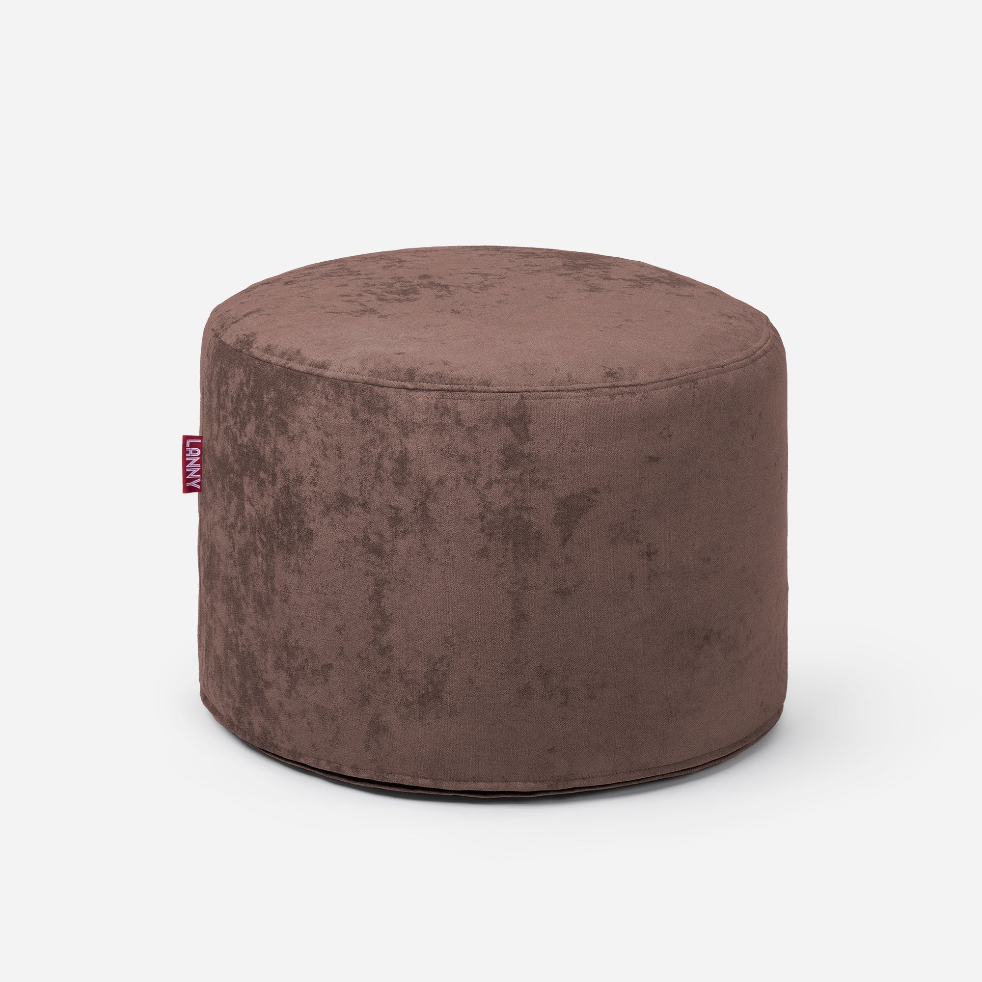 Medium Aldo Brown Pouf - Lanny Beanbag - Ottomans