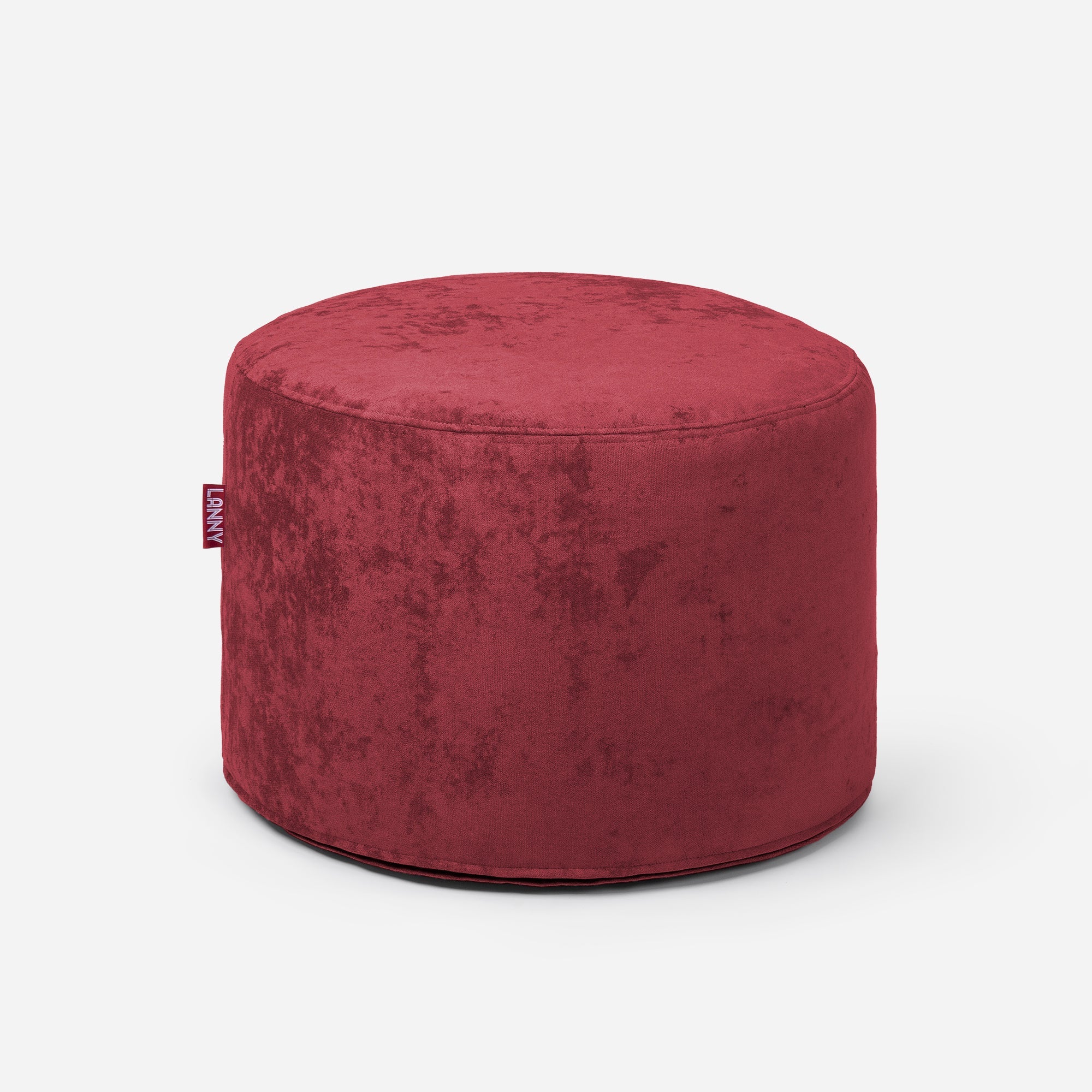 Medium Aldo Red Pouf - Lanny Beanbag - Ottomans