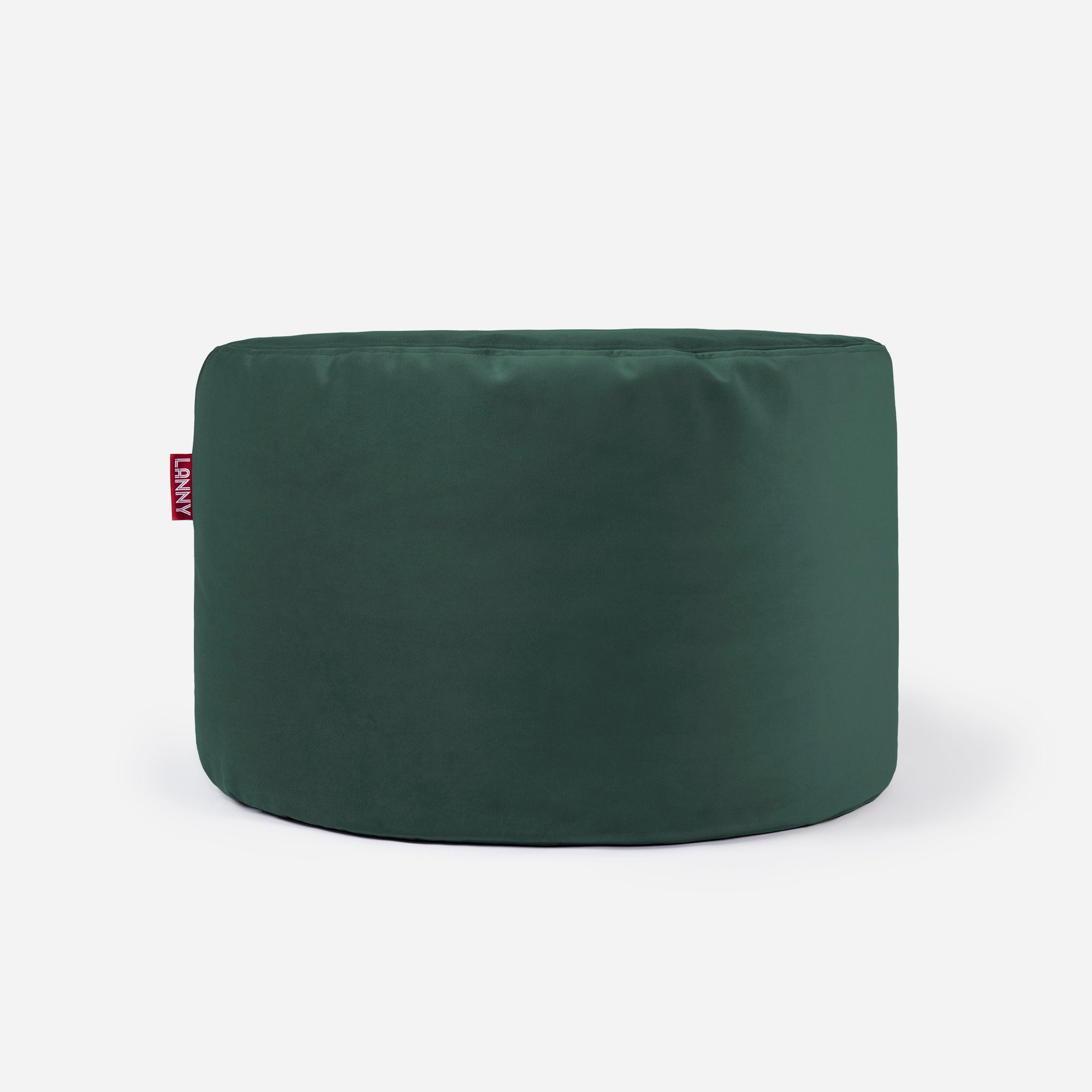 Medium Velvet Green Pouf - Lanny Beanbag - Ottomans