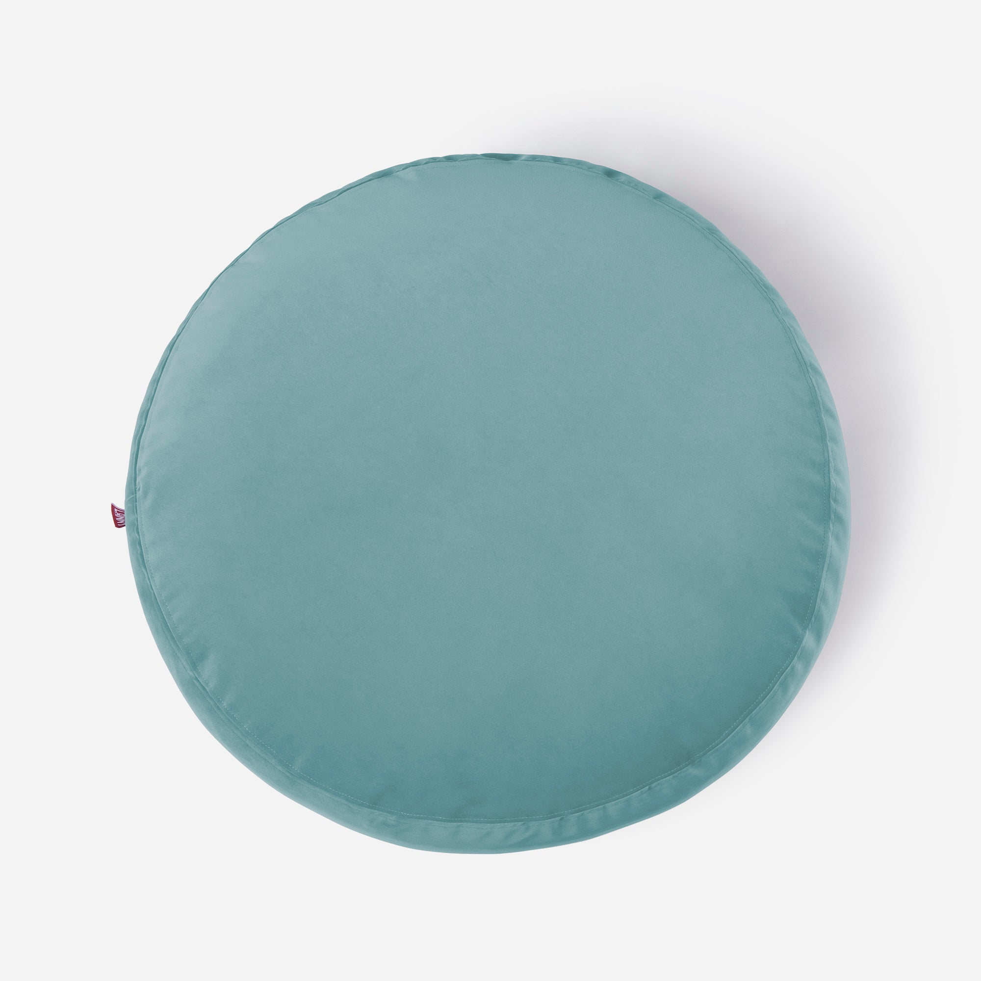 Medium Velvet Turquoise Pouf - Lanny Beanbag - Ottomans