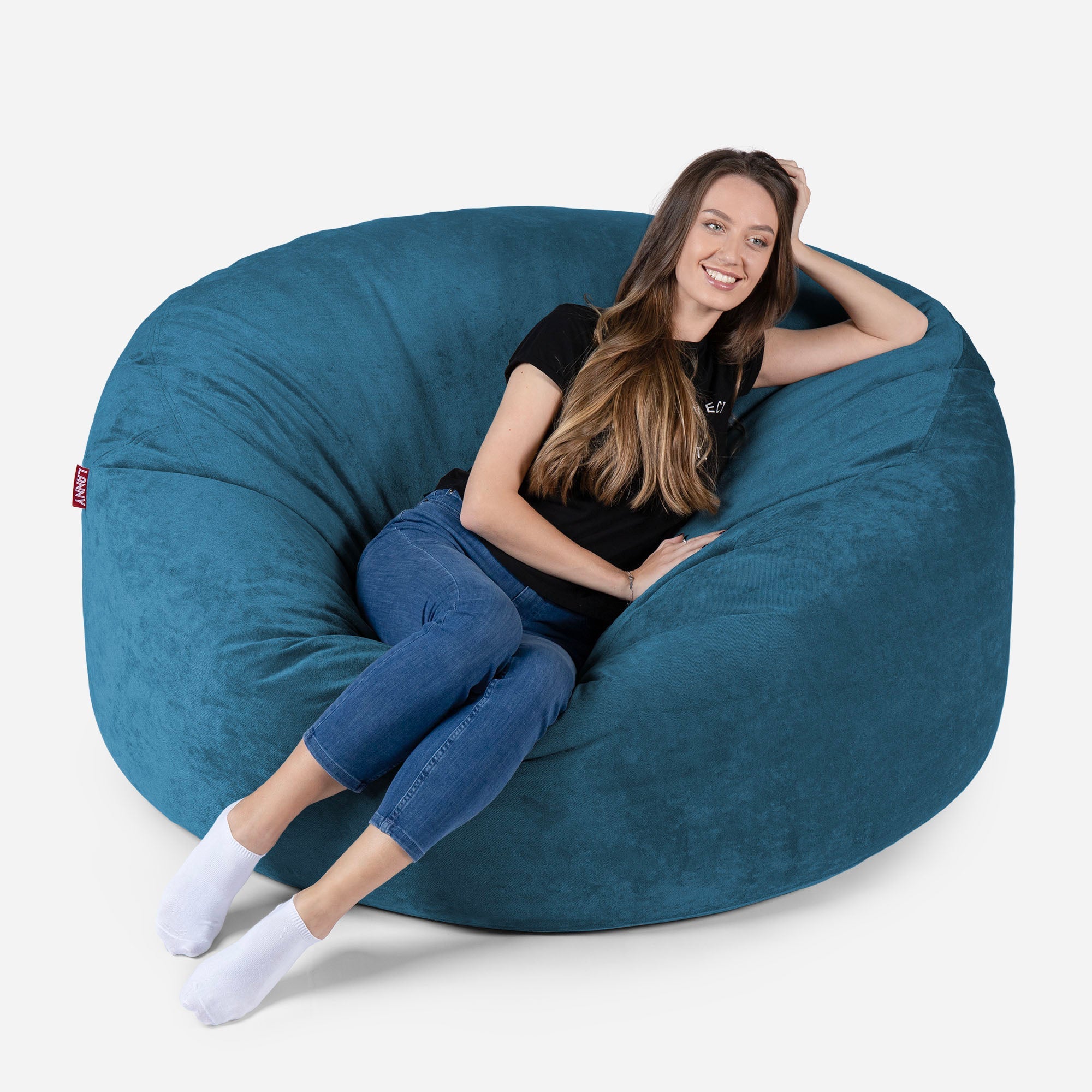 Original Large Aldo Aqua Bean Bag - Lanny Beanbag - Bean Bag Chairs