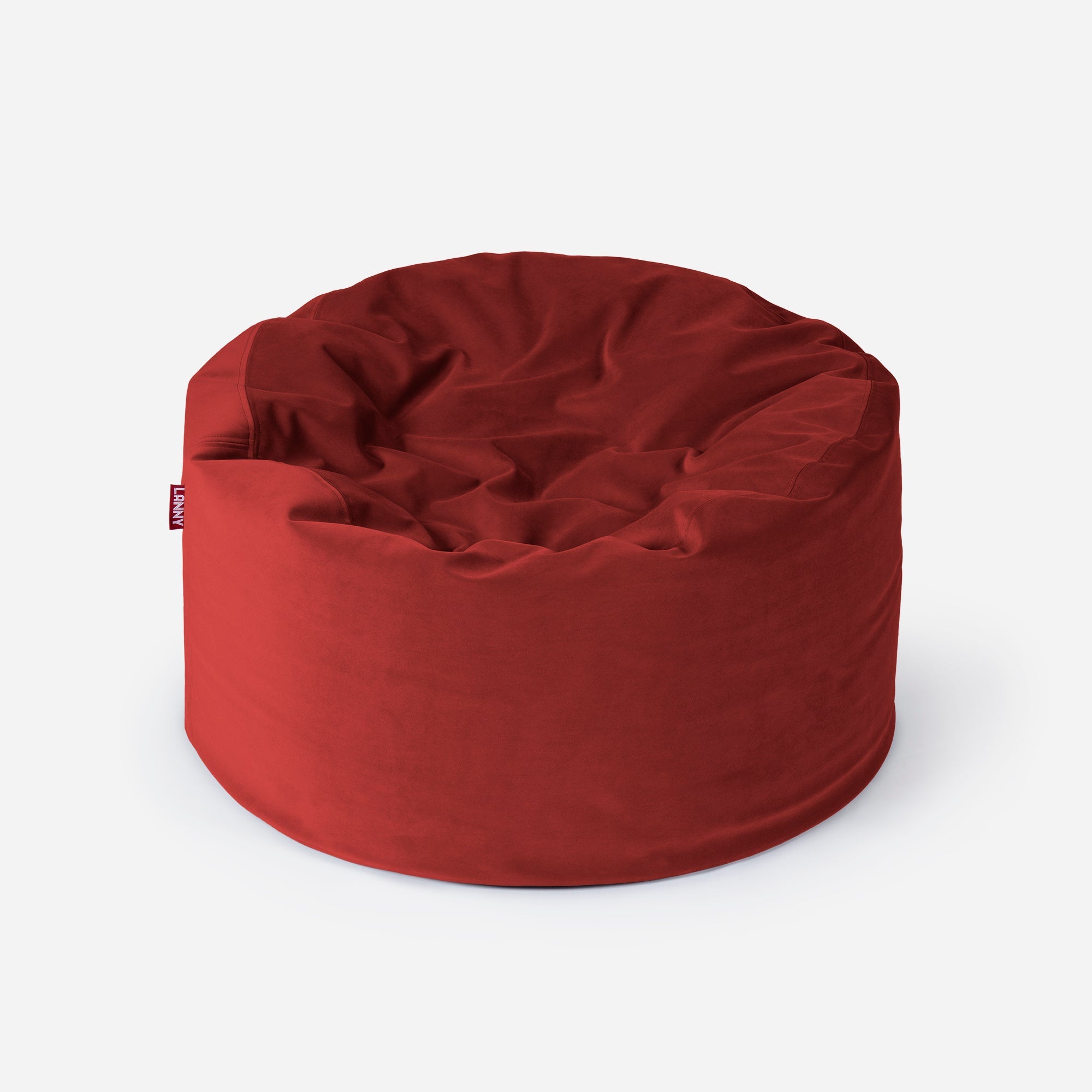 Original Medium Velvet Red Bean bag - Lanny Beanbag - Bean Bag Chairs