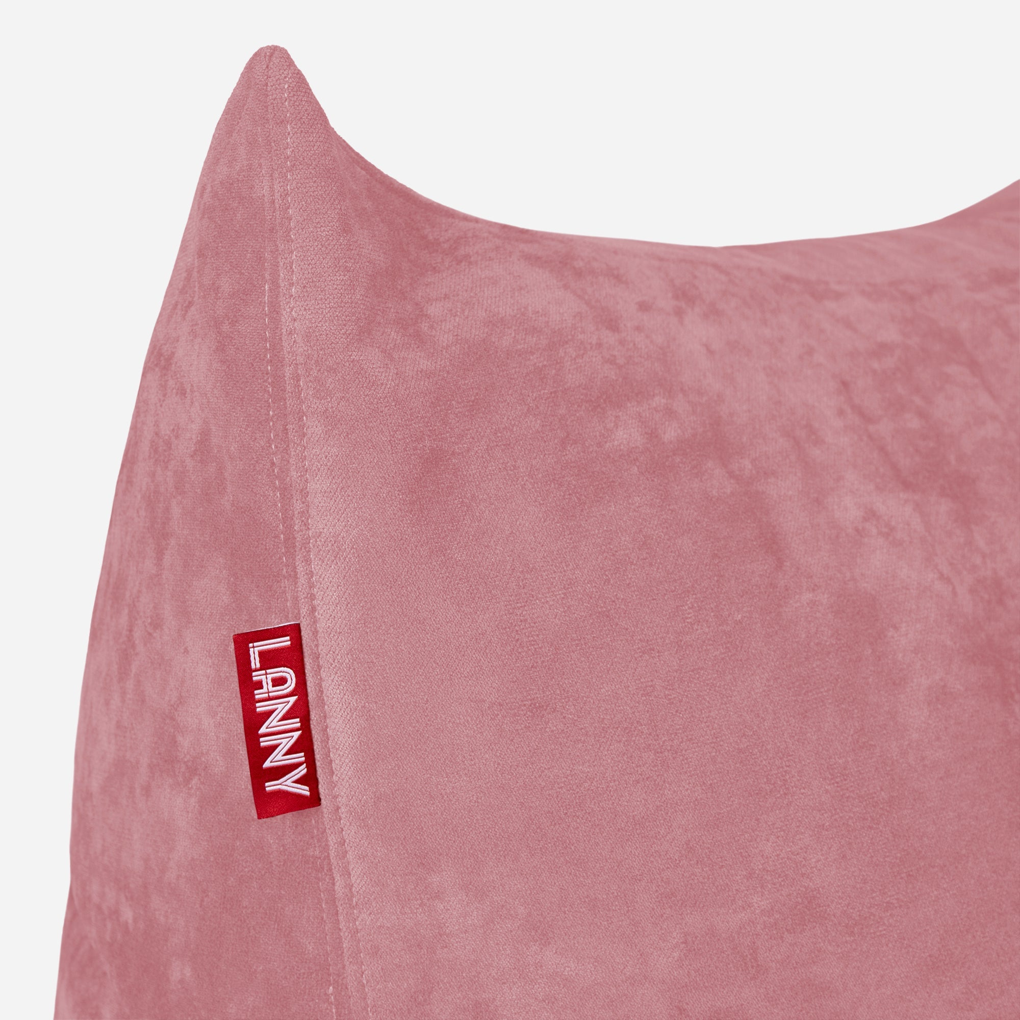 Quadro Aldo Pink Bean bag Chair & Footrest Set - Lanny Beanbag - Bean Bag Chairs