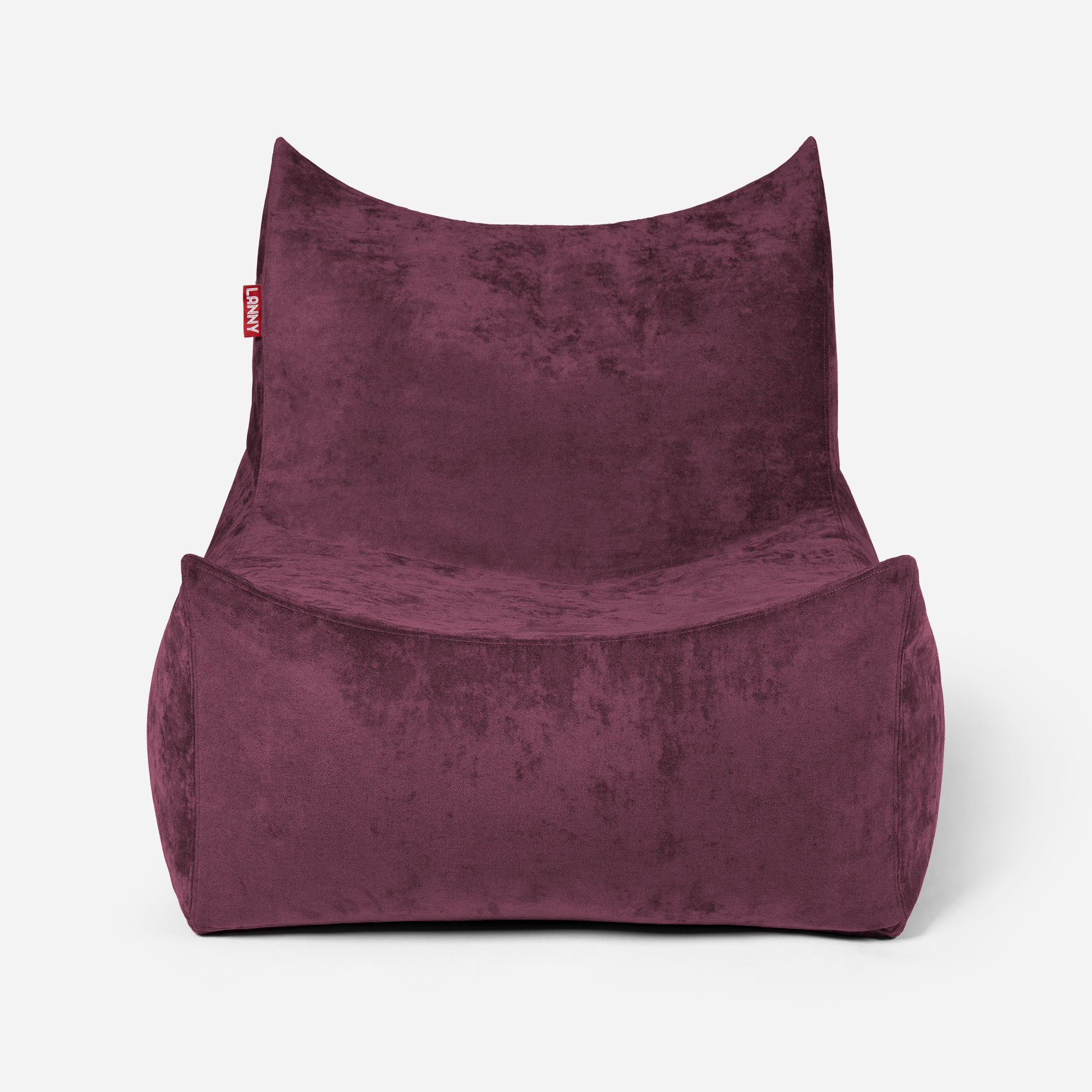 Quadro Aldo Purple Bean bag Chair & Footrest Set - Lanny Beanbag - Bean Bag Chairs