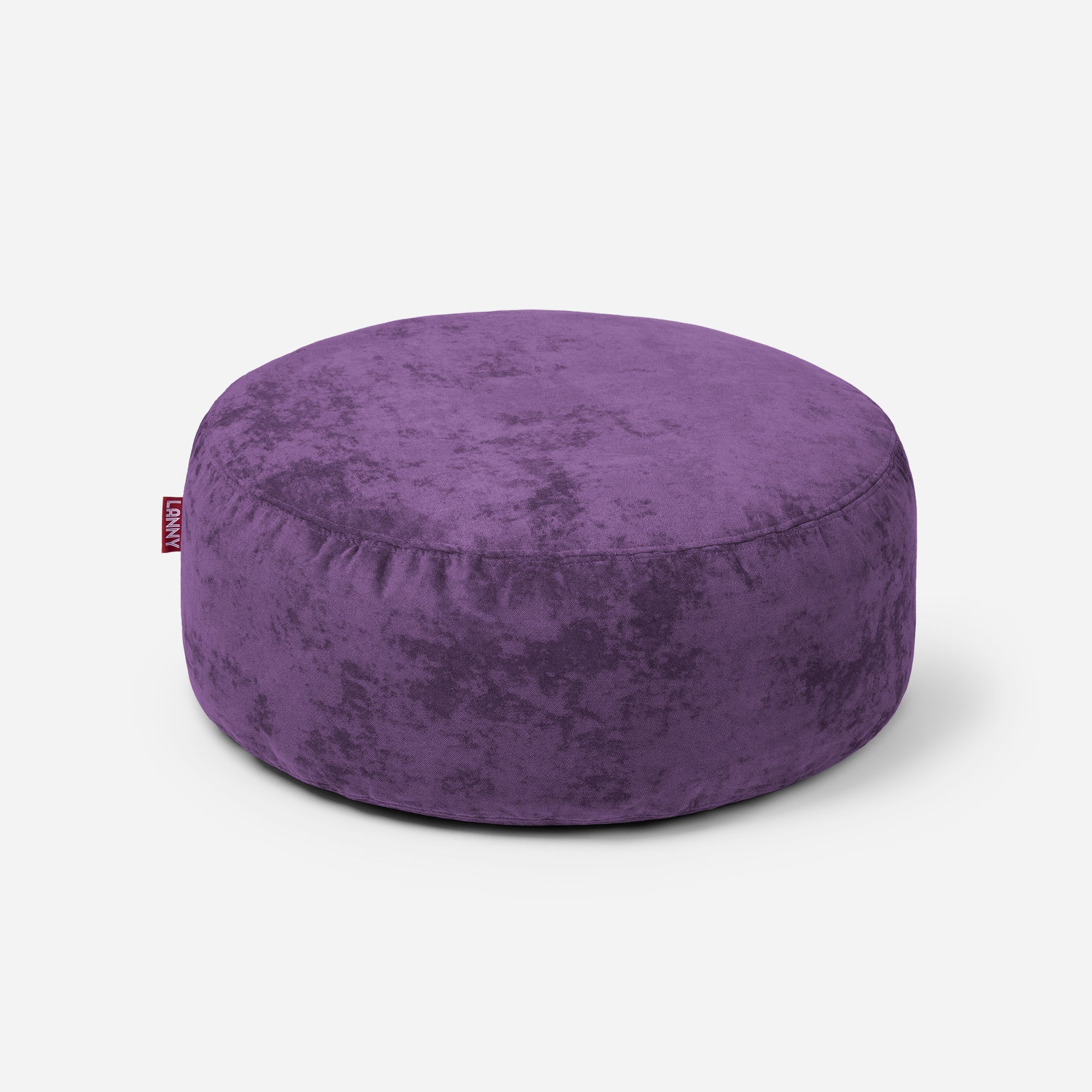 Short Aldo Violet Pouf - Lanny Beanbag - Ottomans