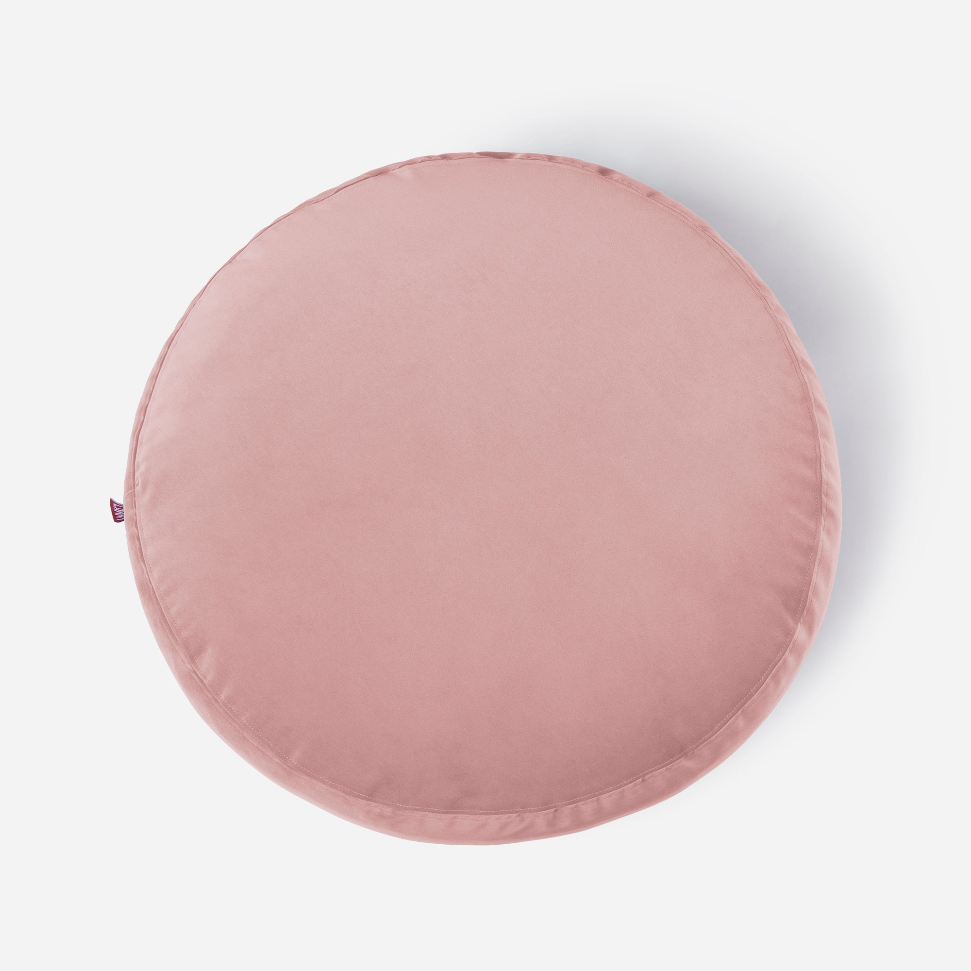 Short Velvet Pink Pouf - Lanny Beanbag - Ottomans