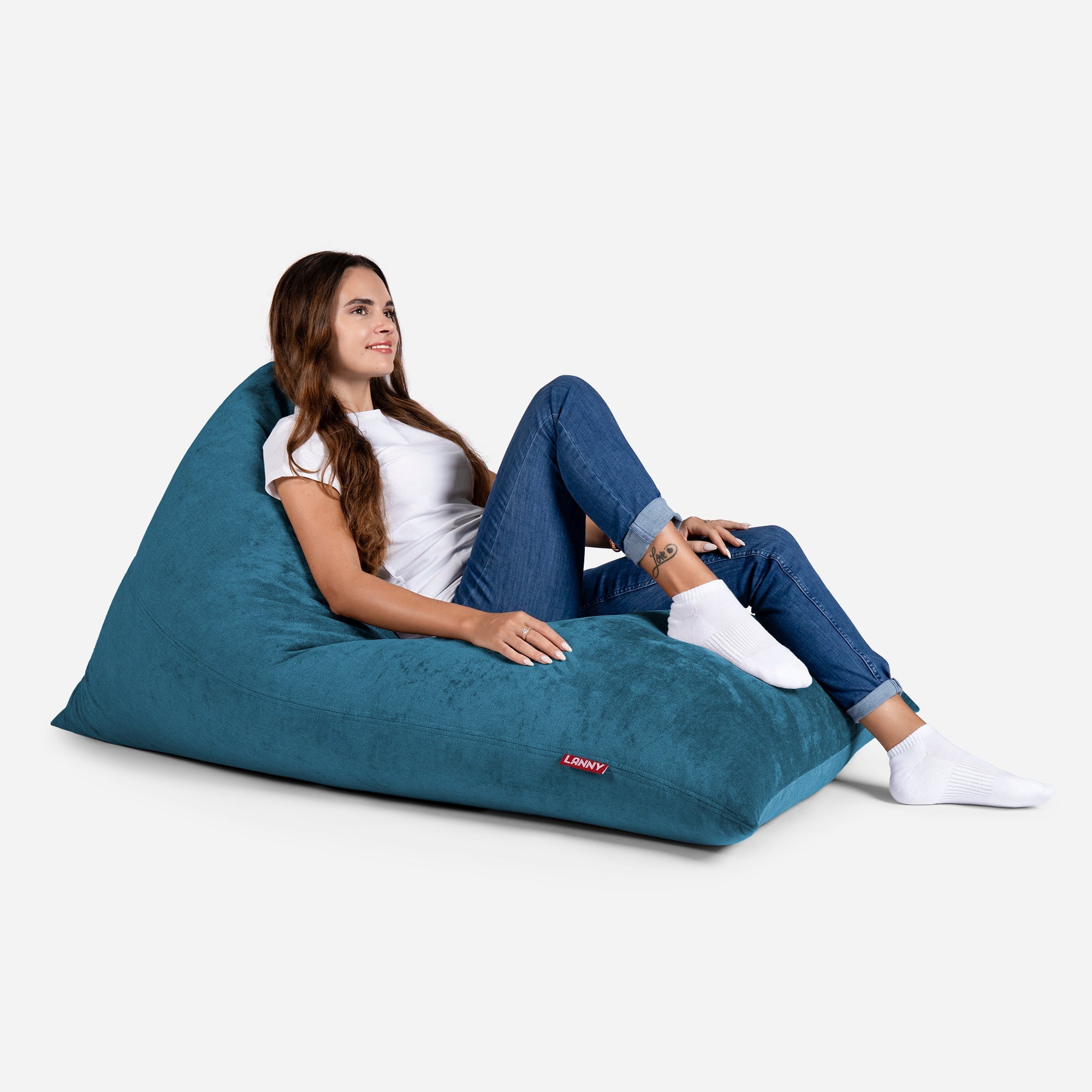 Slim Aldo Aqua Bean bag - Lanny Beanbag - Bean Bag Chairs